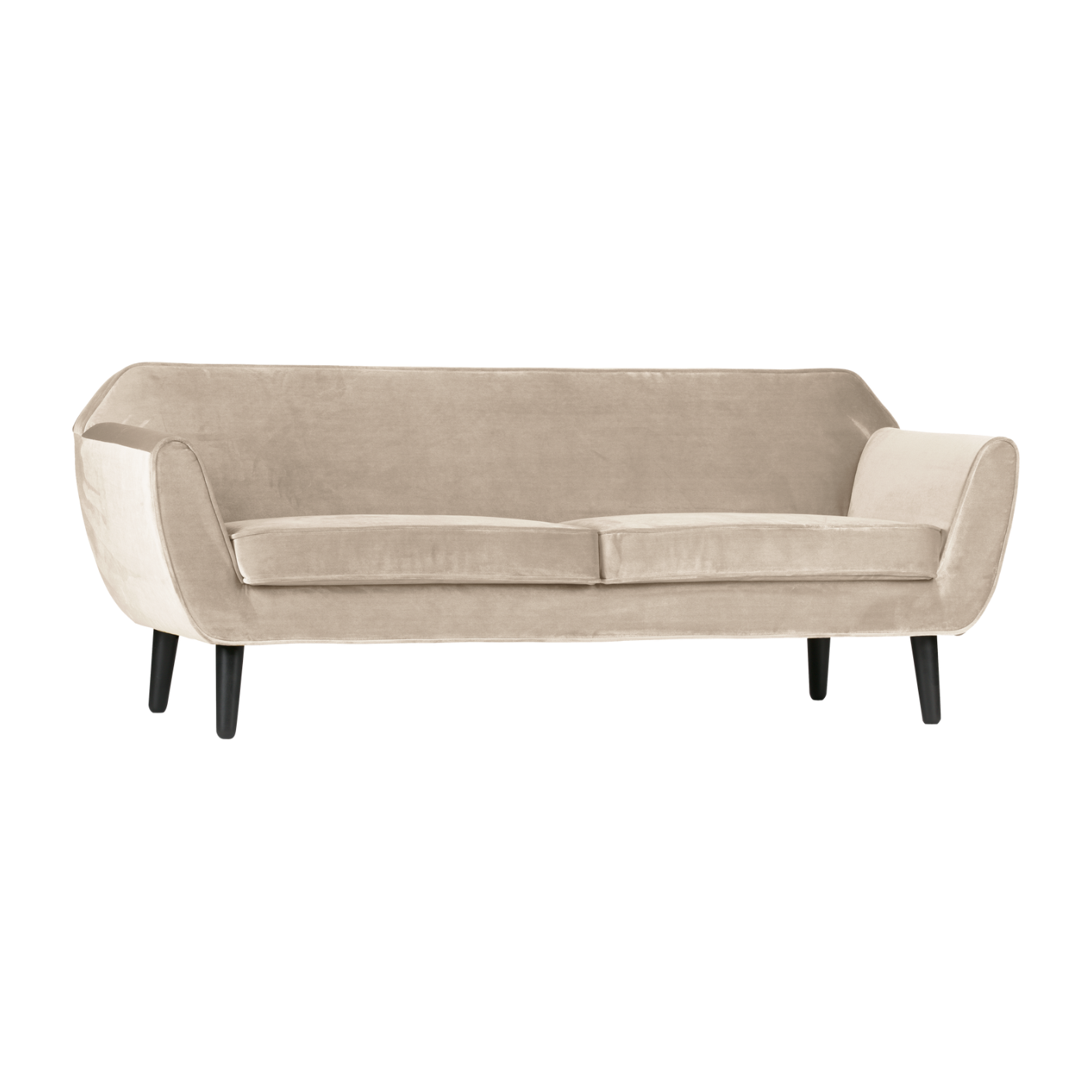 Velvet Sofa 2.5-Seater ROCCO Broken White