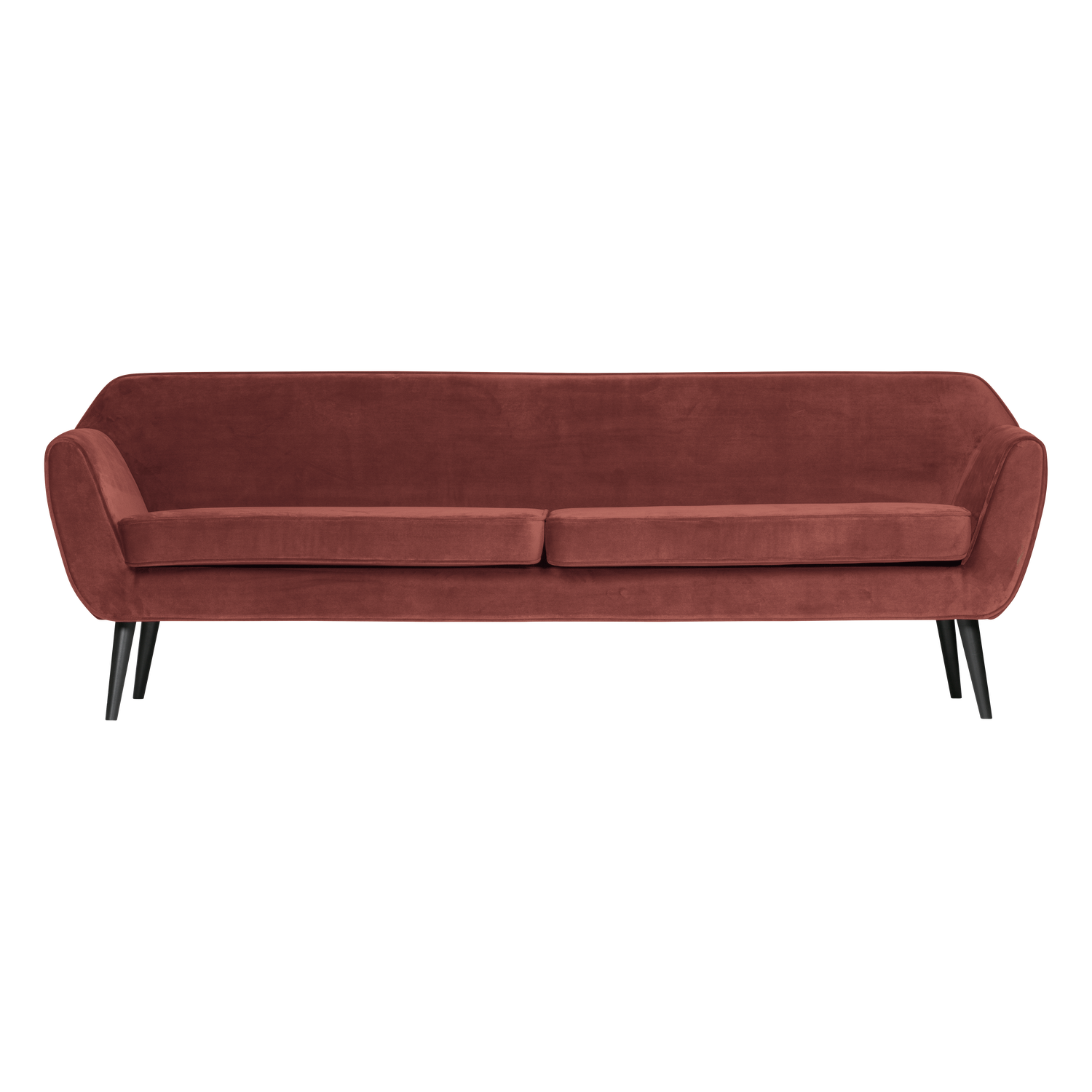 Burgundy 4-Seater Velvet Sofa ROCCO