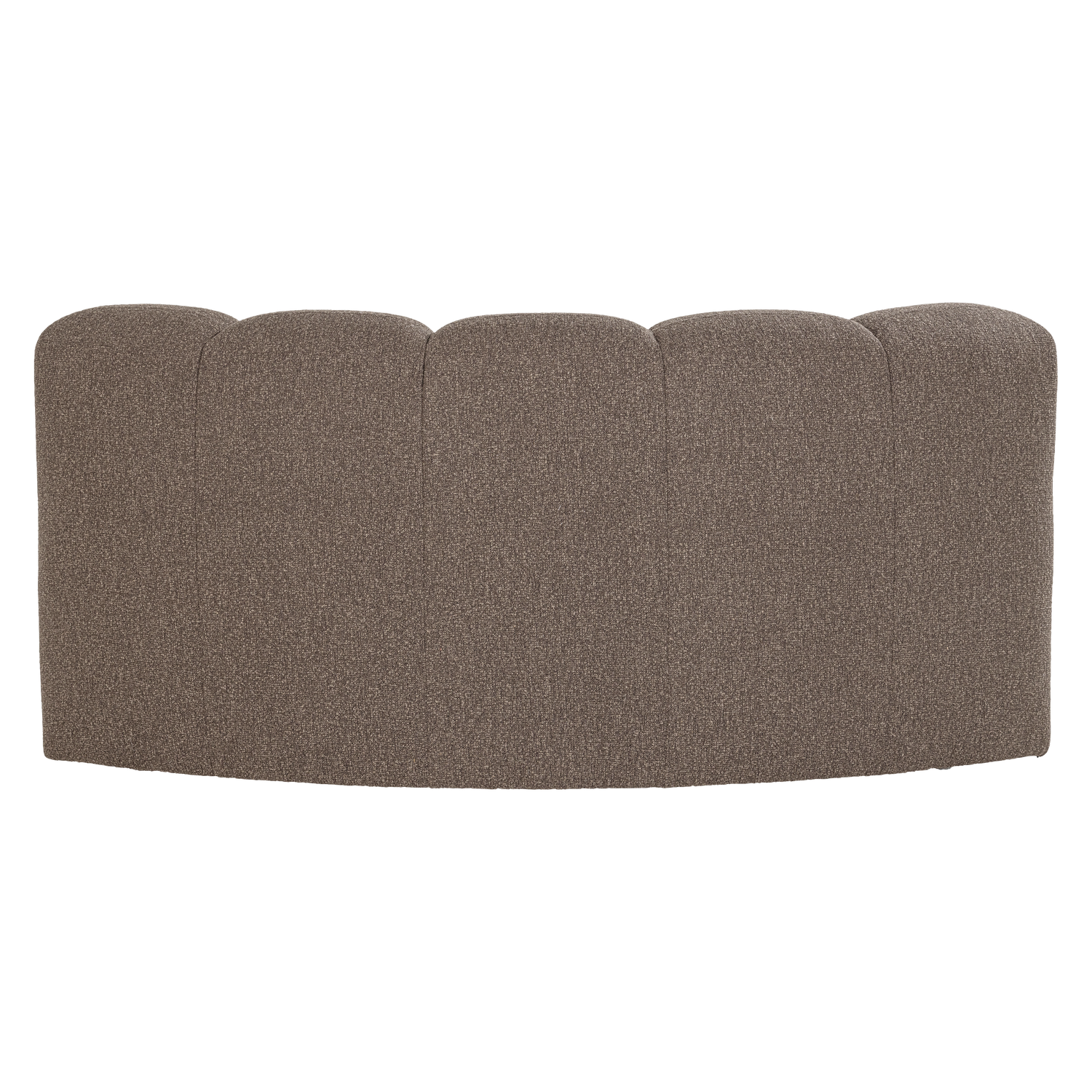 MOJO BENCH Modular Sofa - Brown Bouclé Curved Corner Element