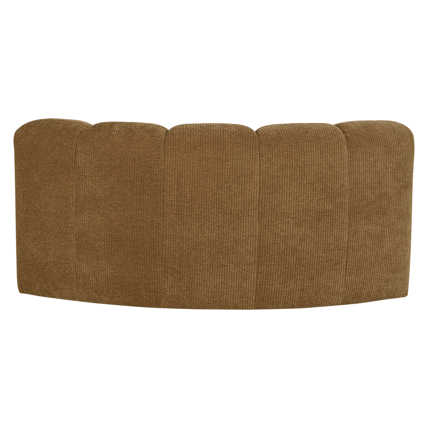 MOJO BENCH Modular Sofa - Honey Corduroy Curved Corner Element