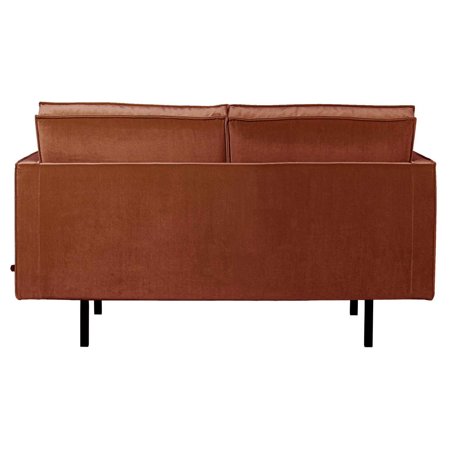 Velvet 2-Seater Sofa RODEO Rust