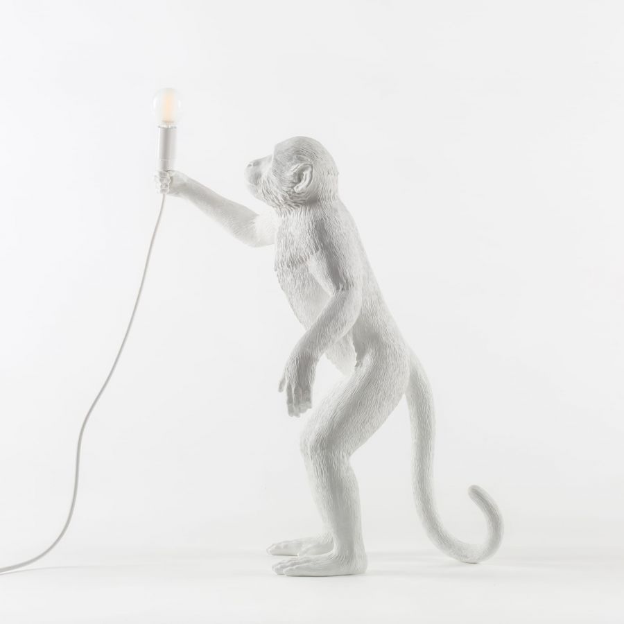 MONKEY STANDING Tischleuchte weiß