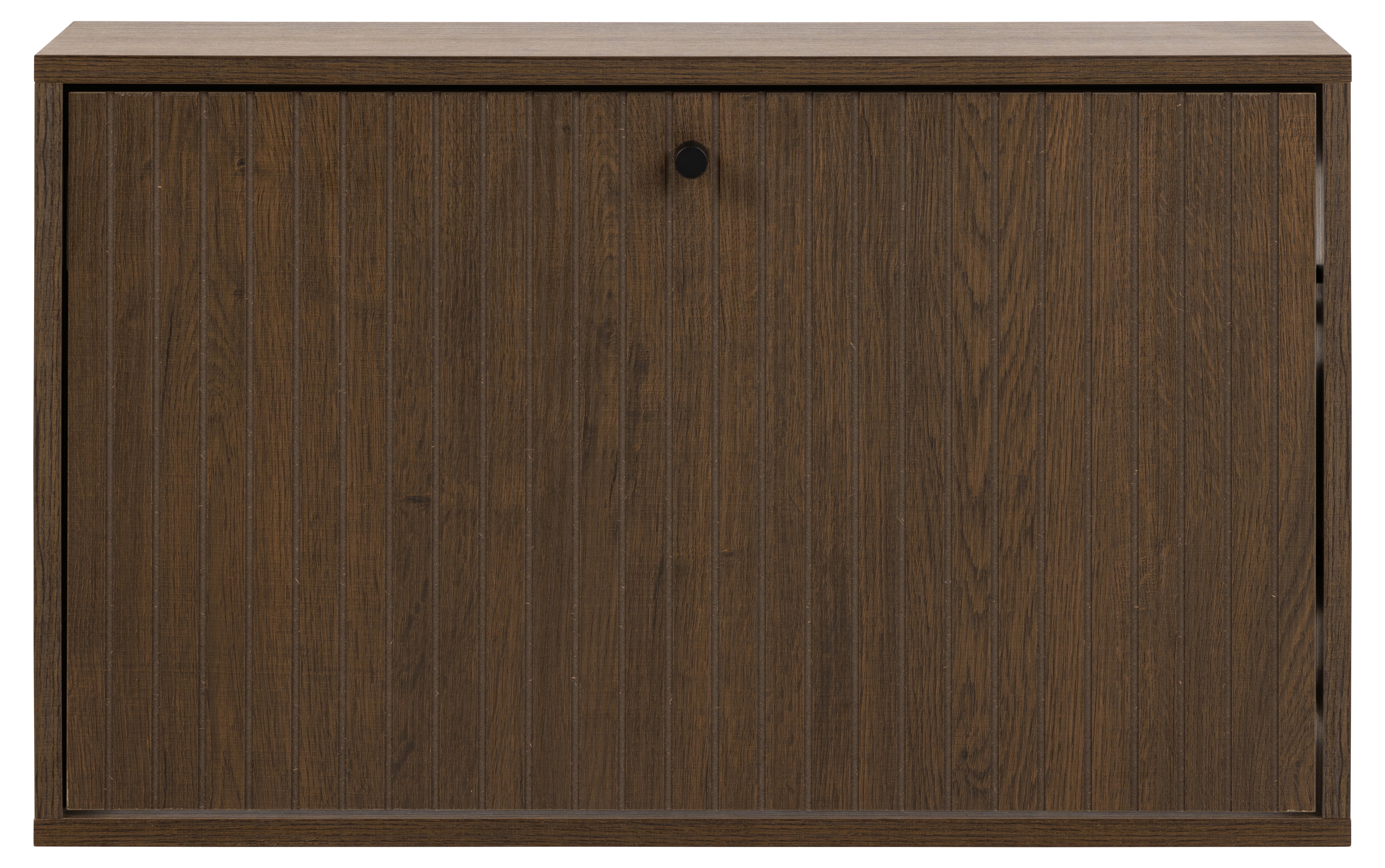 Albanys Schuhschrank dunkle Melaamin -Eiche