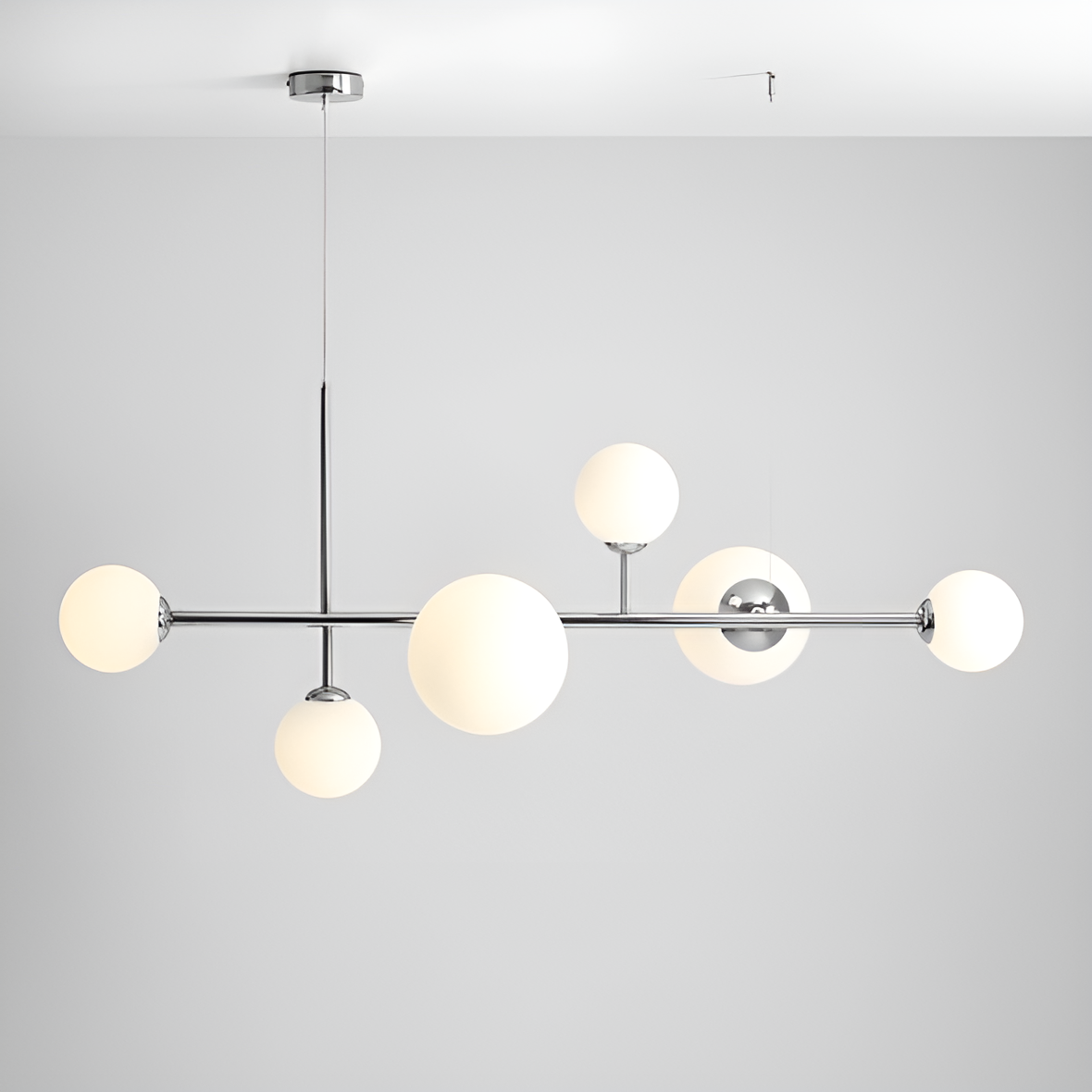 Hanging lamp dione hexa chrome