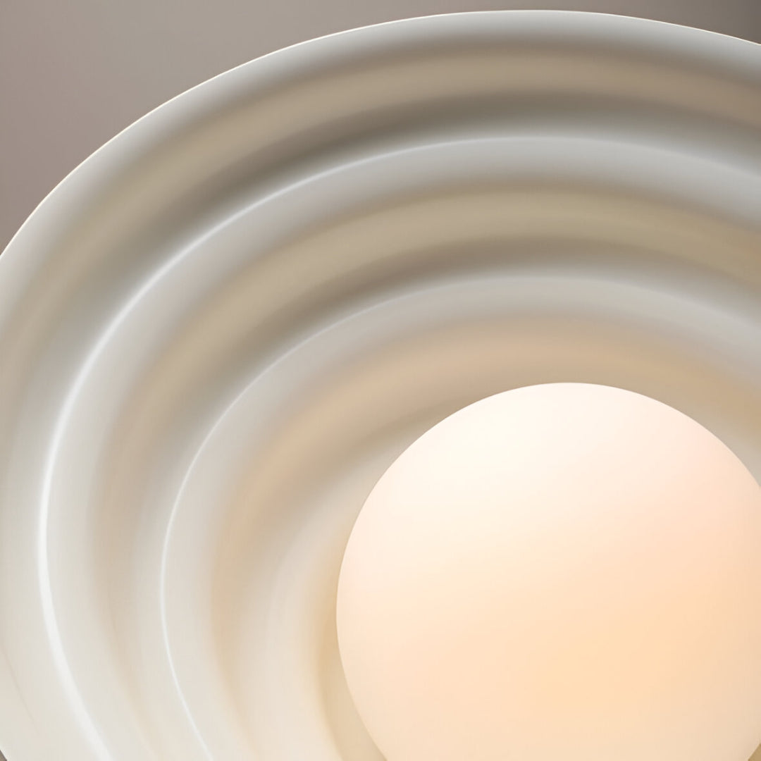 Hanging lamp cream wave