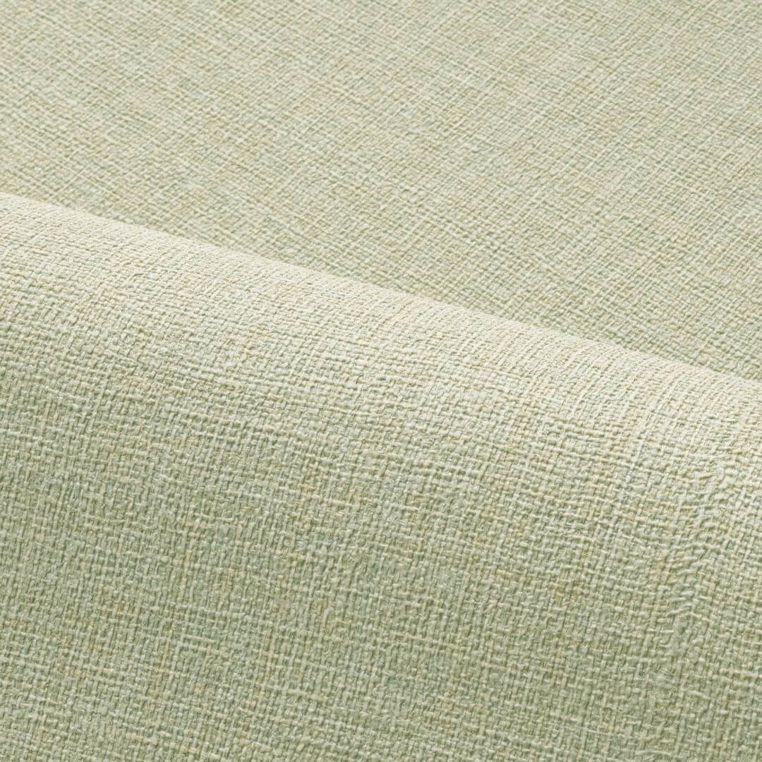 Structural vinyl wallpaper imitating jute LIENZO - AMANDE DOUCE almond green