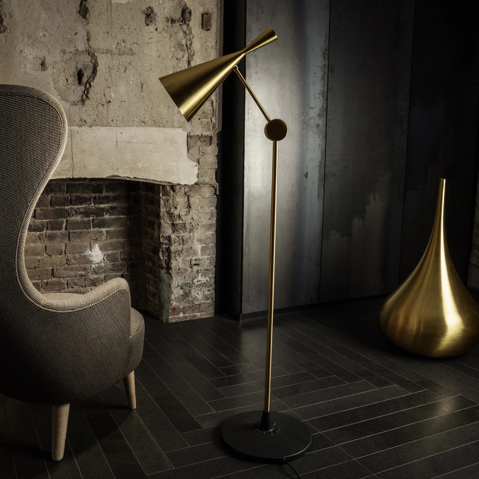 BEAT floor lamp gold
