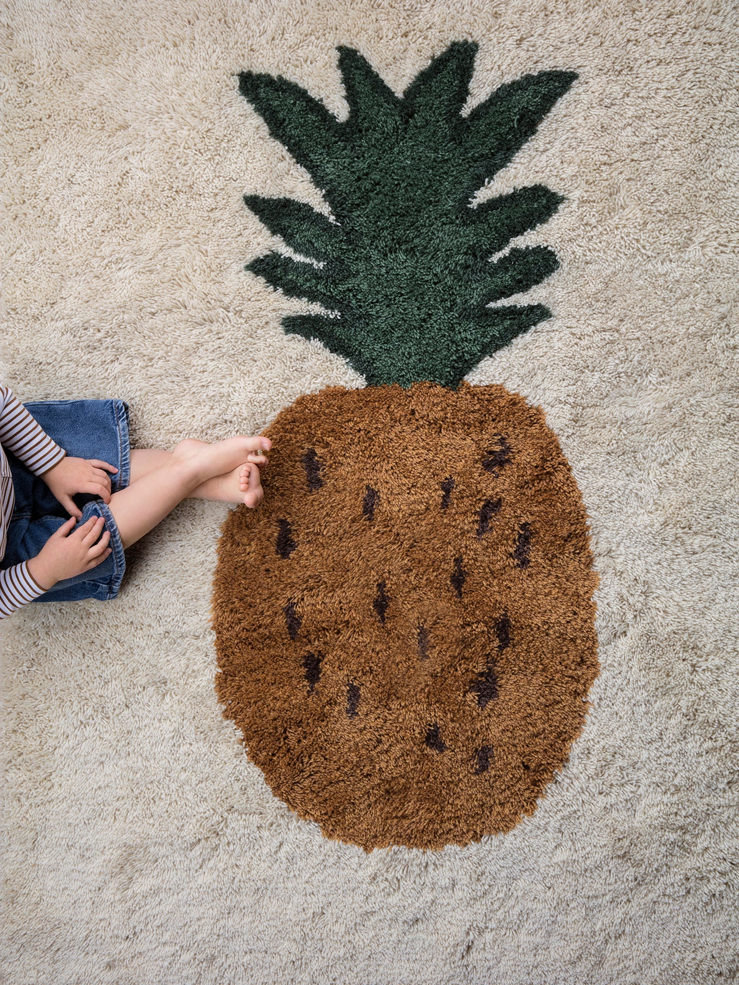 Kinderteppich FRUITICANA ANANAS beige