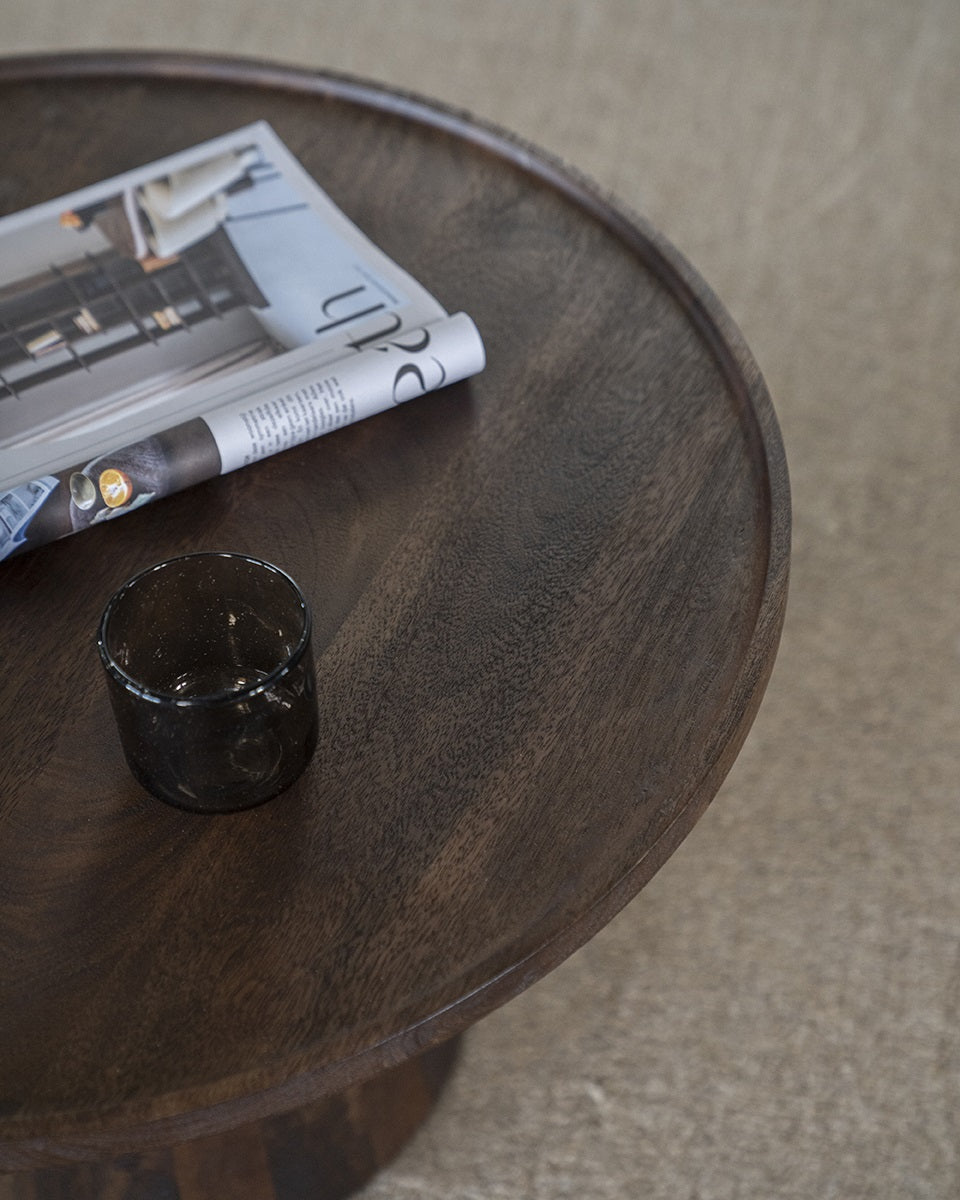 RON Coffee Table Black Mango Wood