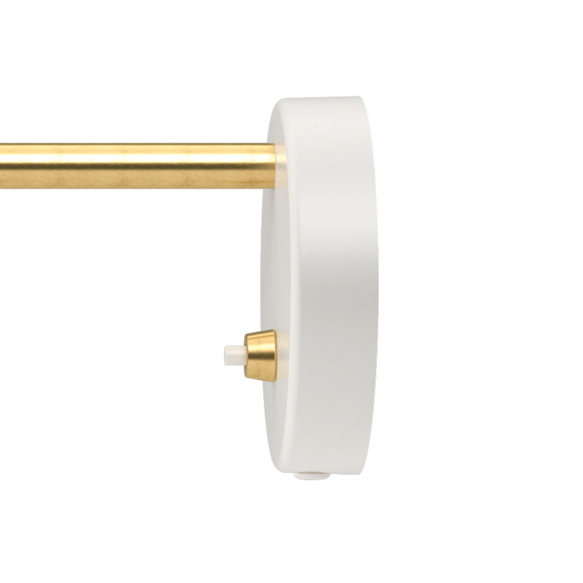 VL 38 wall lamp white with gold finish
