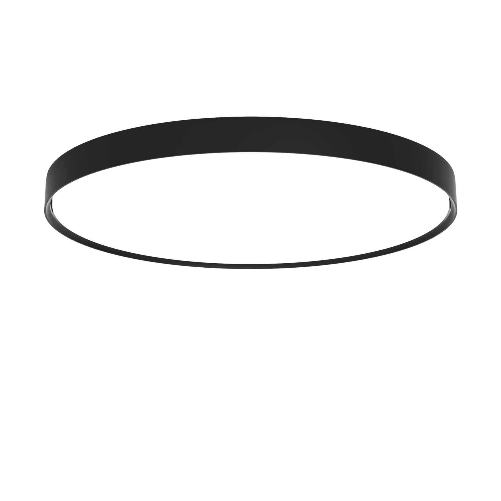 Plafon podtynkowy LP SLIM ROUND SEMI-RECESSED czarny