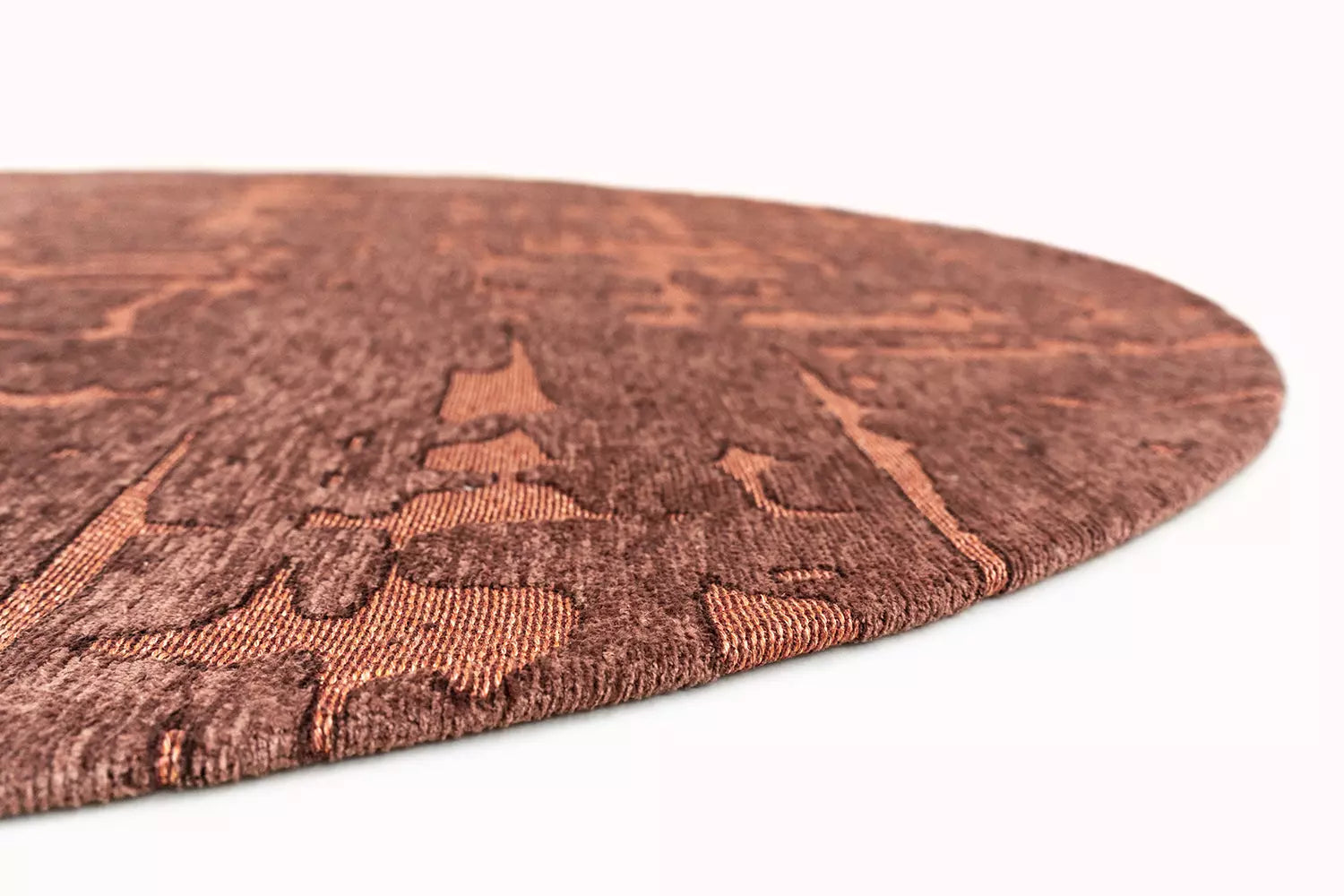 BAOBAB ZA COPPER Salmon Oval Rug