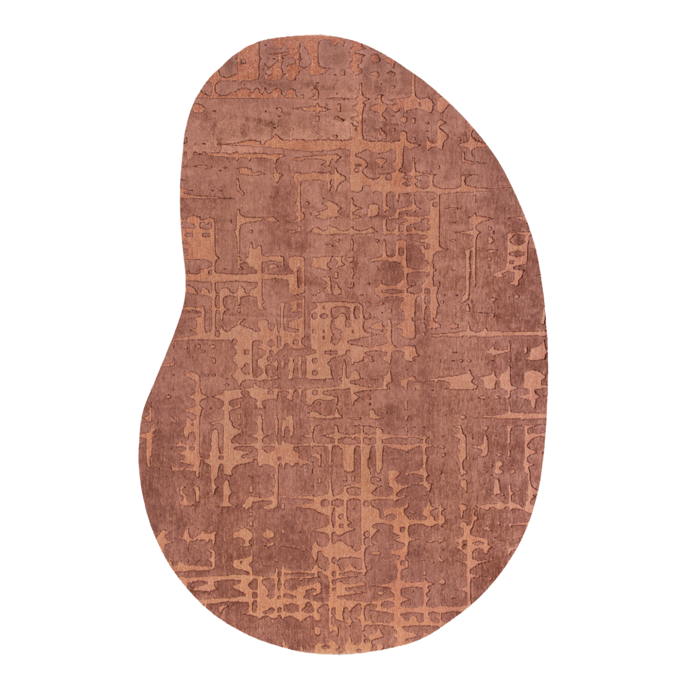 BAOBAB ZA COPPER Salmon Oval Rug