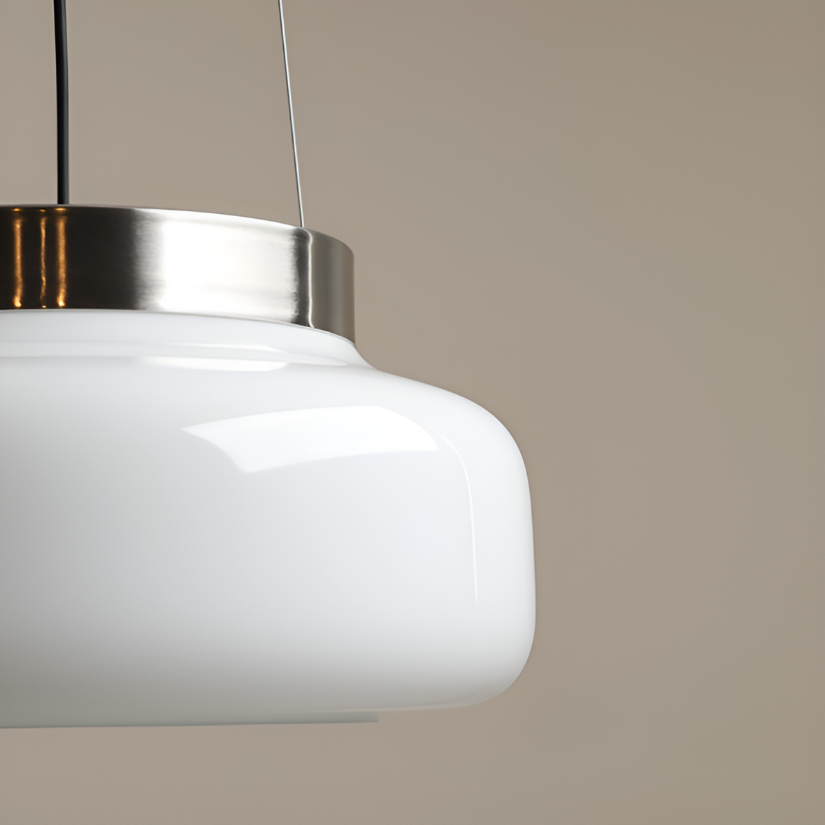 Cream bonbon hanging lamp