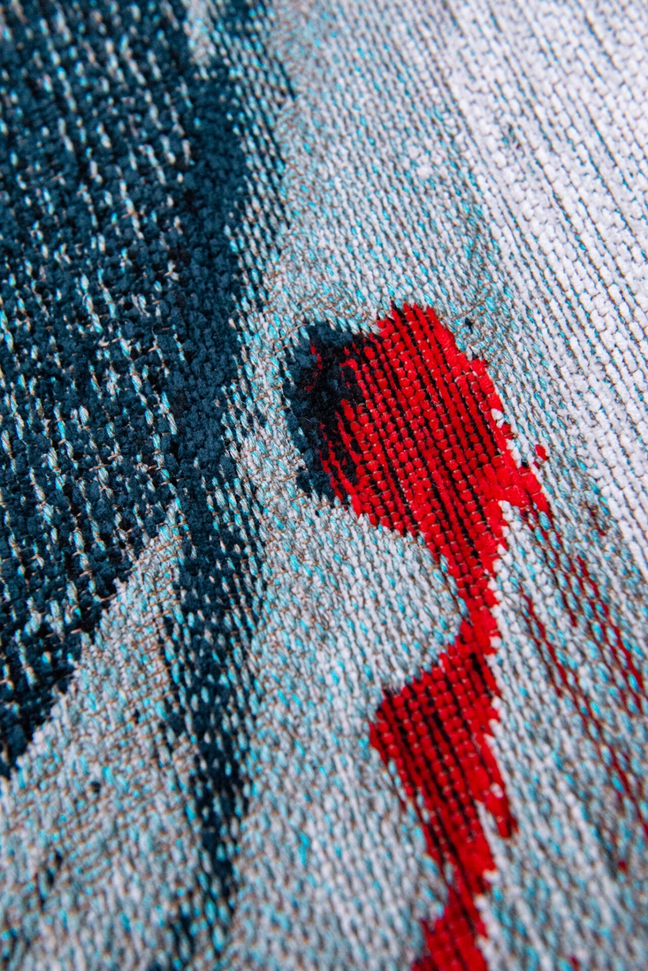 Pop Teppich Koi Japanischer Teichblau
