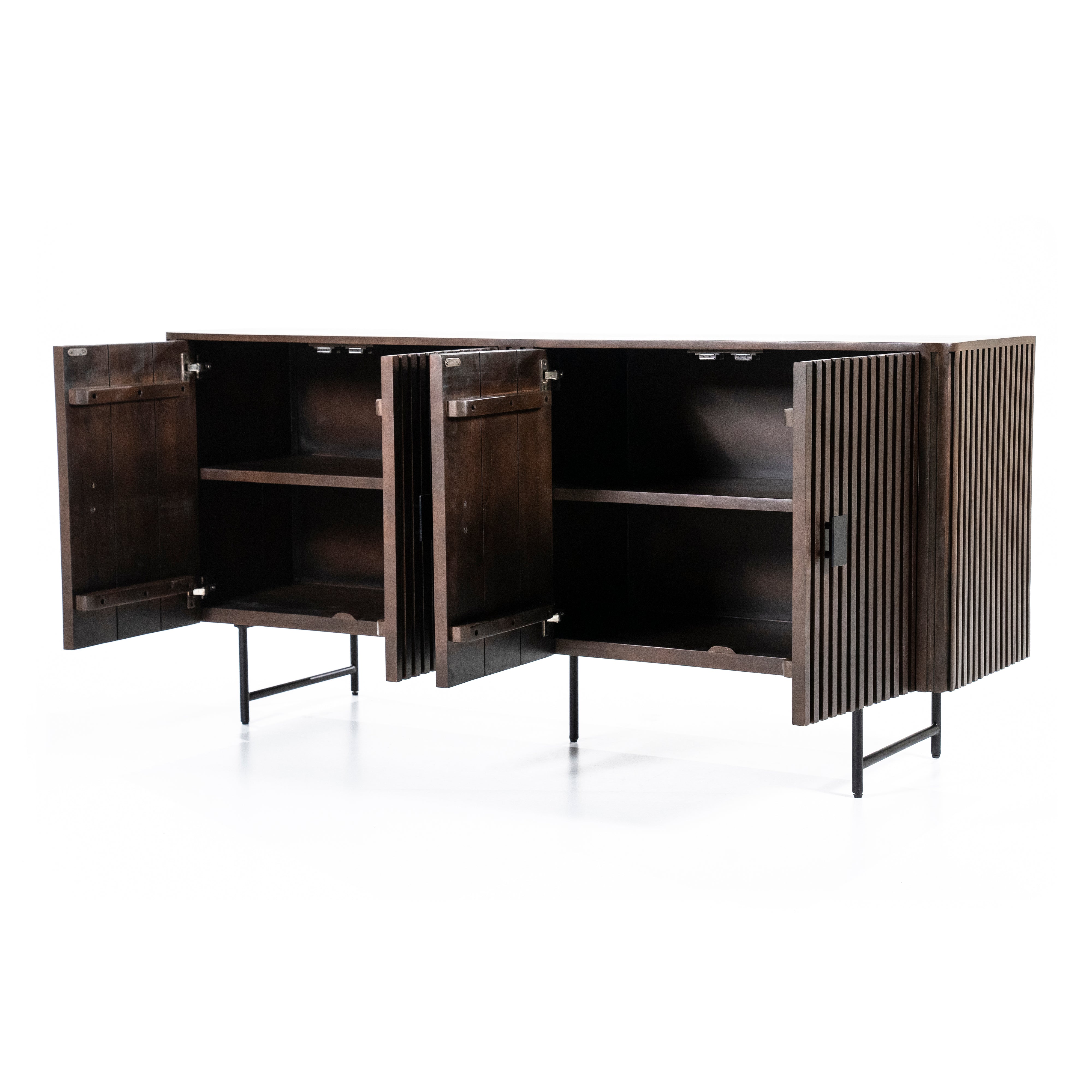 REMI chest of drawers dark brown mango wood