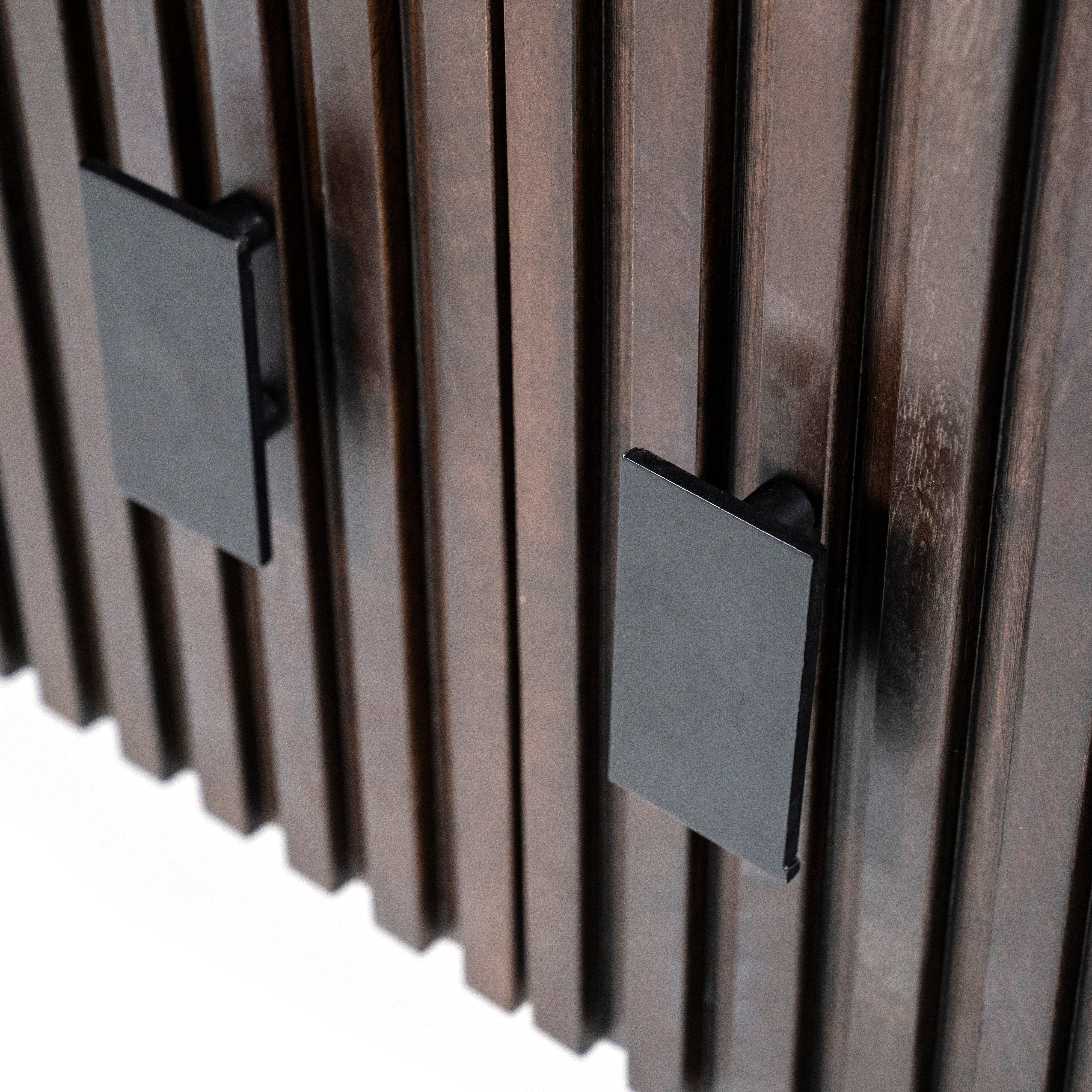 REMI TV cabinet dark brown mango wood