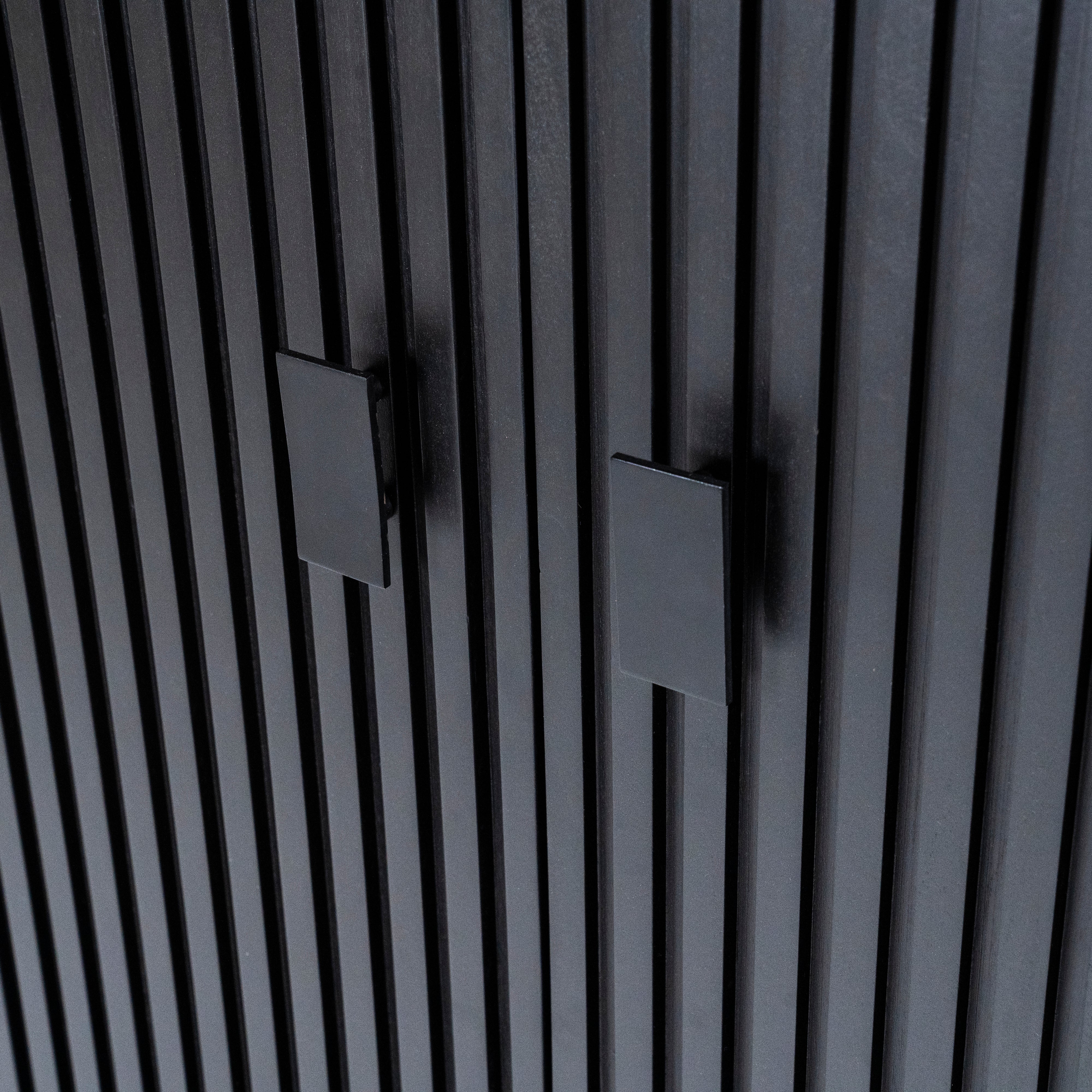 Schrank REMI schwarzes Mangoholz