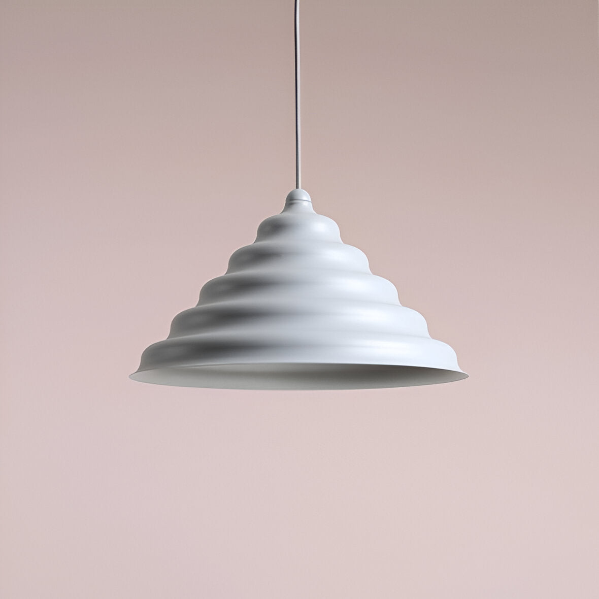 Hanging lamp gray wave