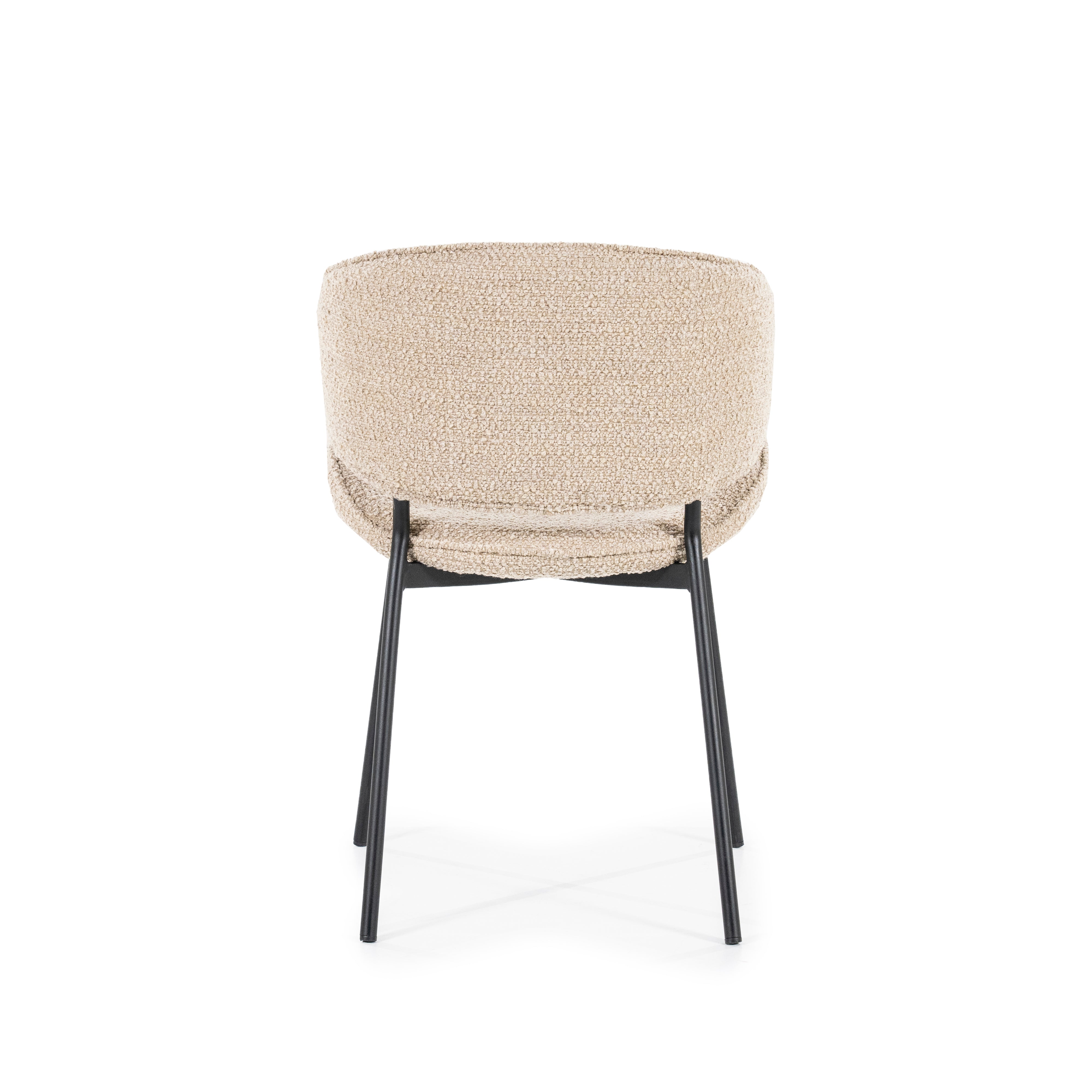 TESS Chair in Sand with Black Base