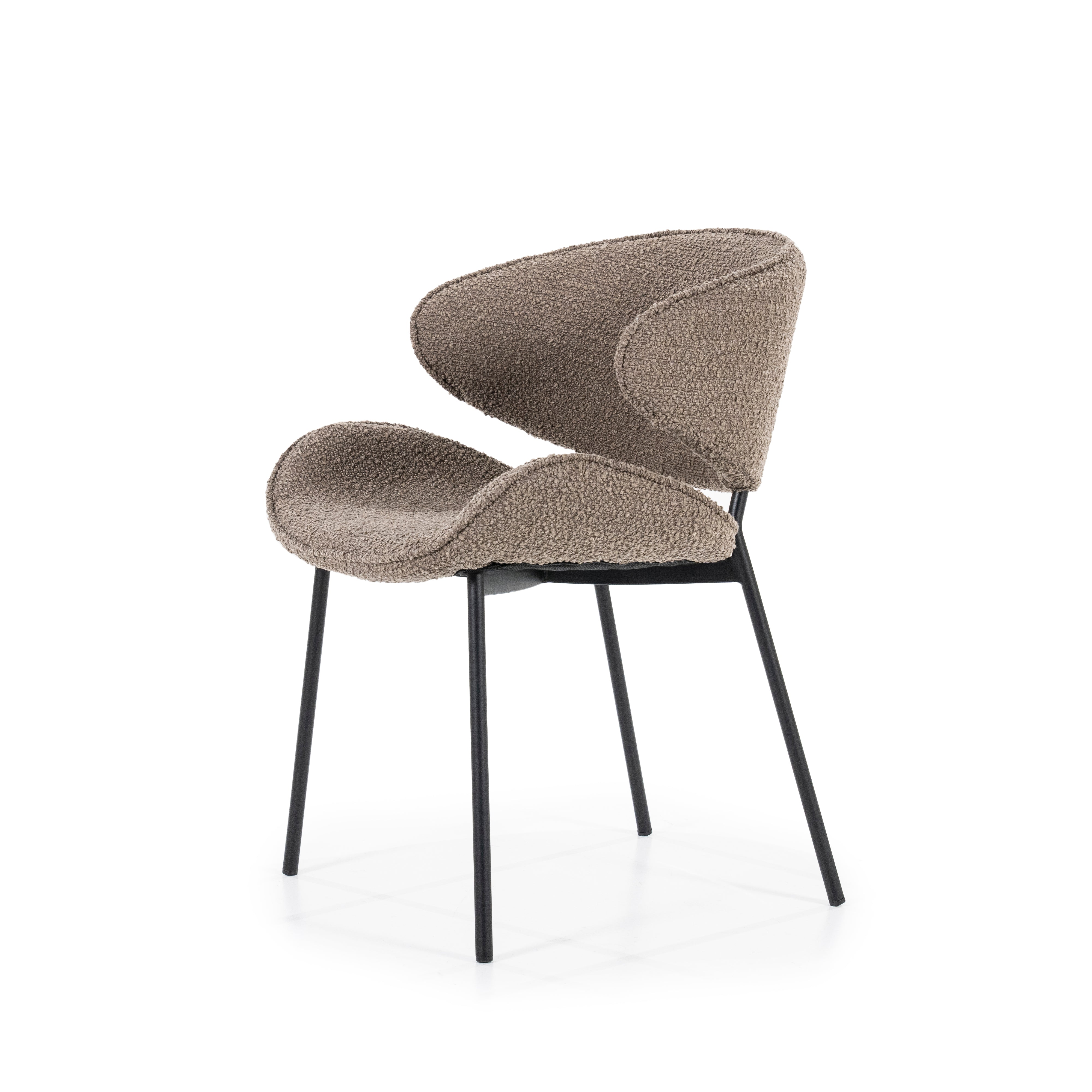 TESS Chair brown with black base