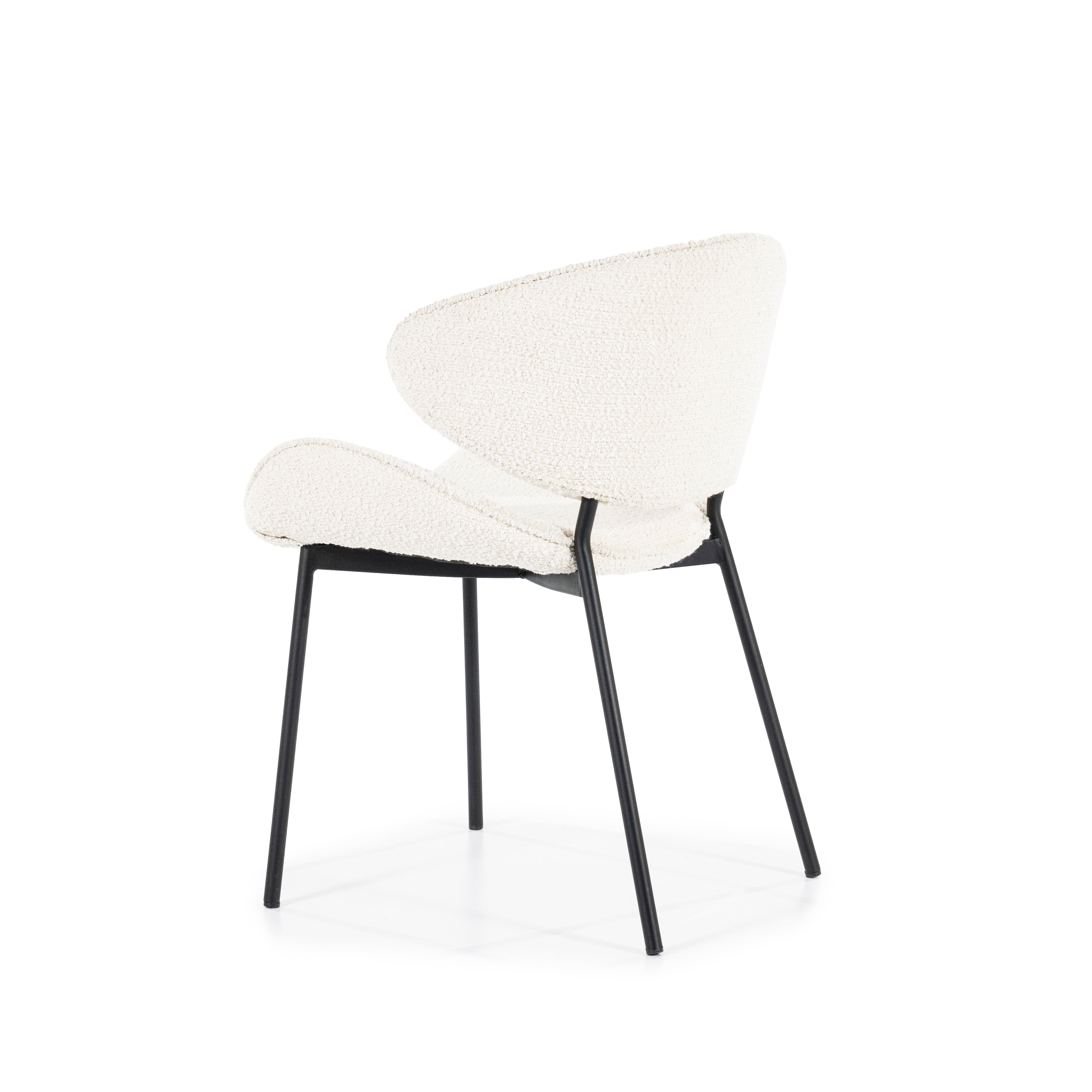 TESS Chair Cream with Black Base