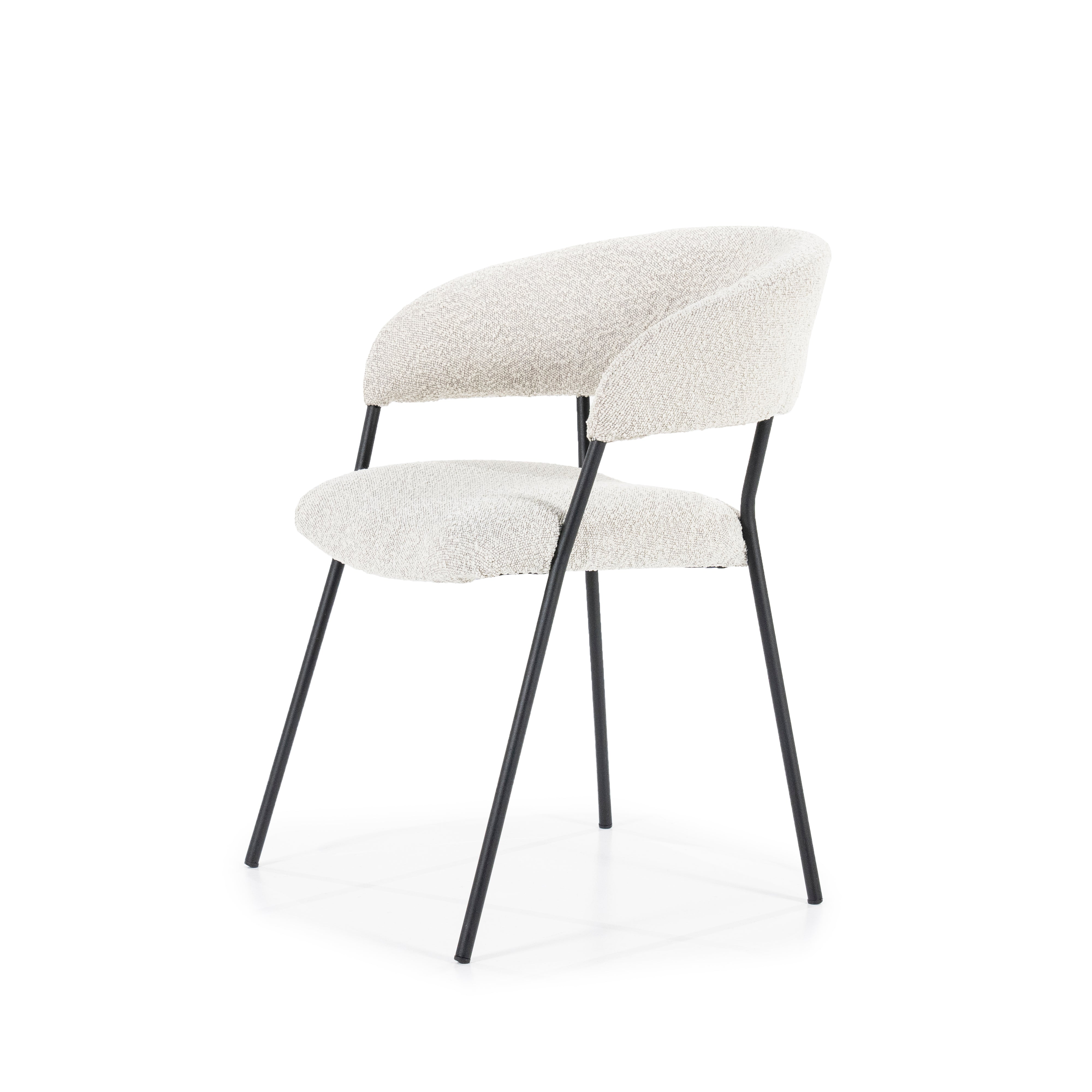 LUKA Chair Cream with Black Base