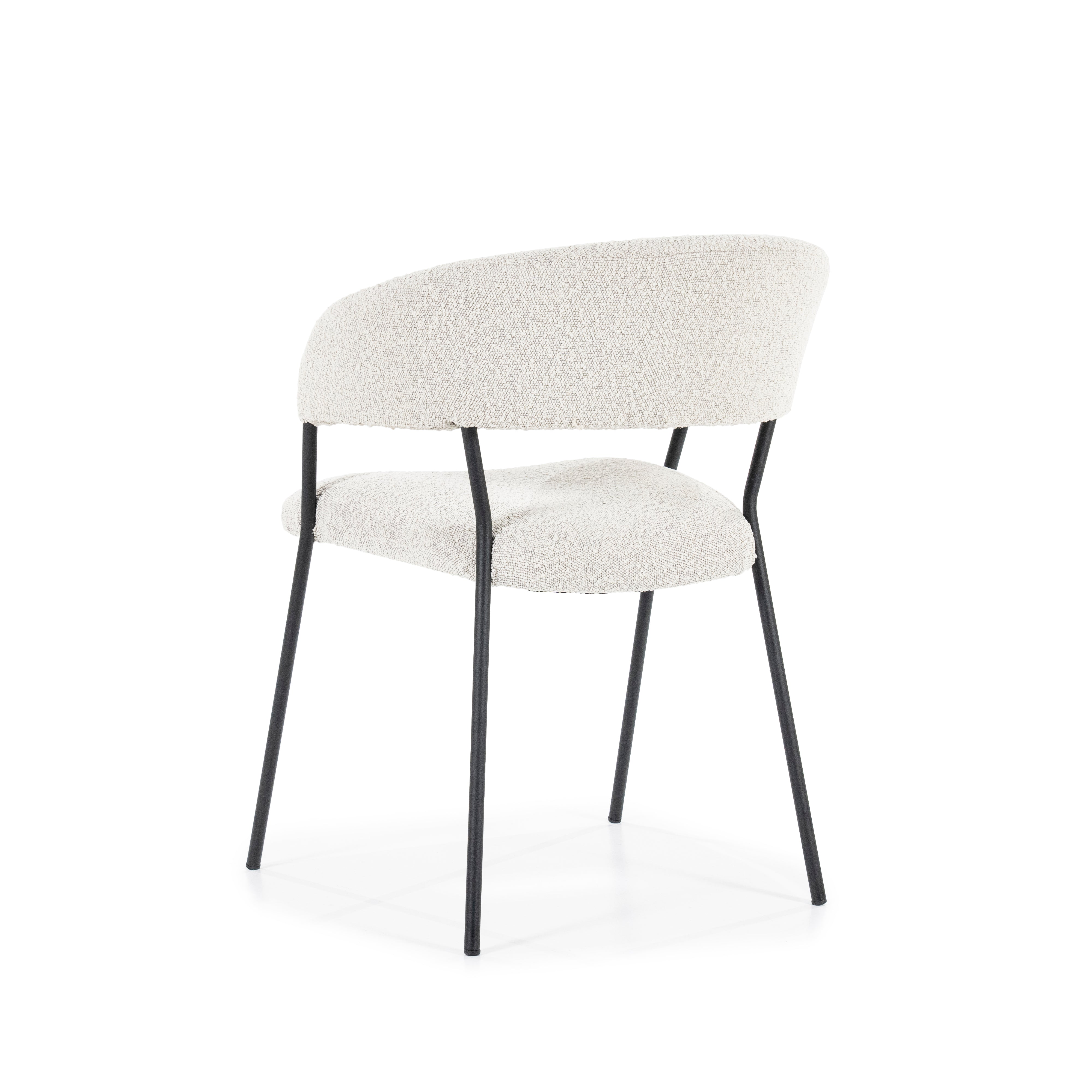 LUKA Chair Cream with Black Base
