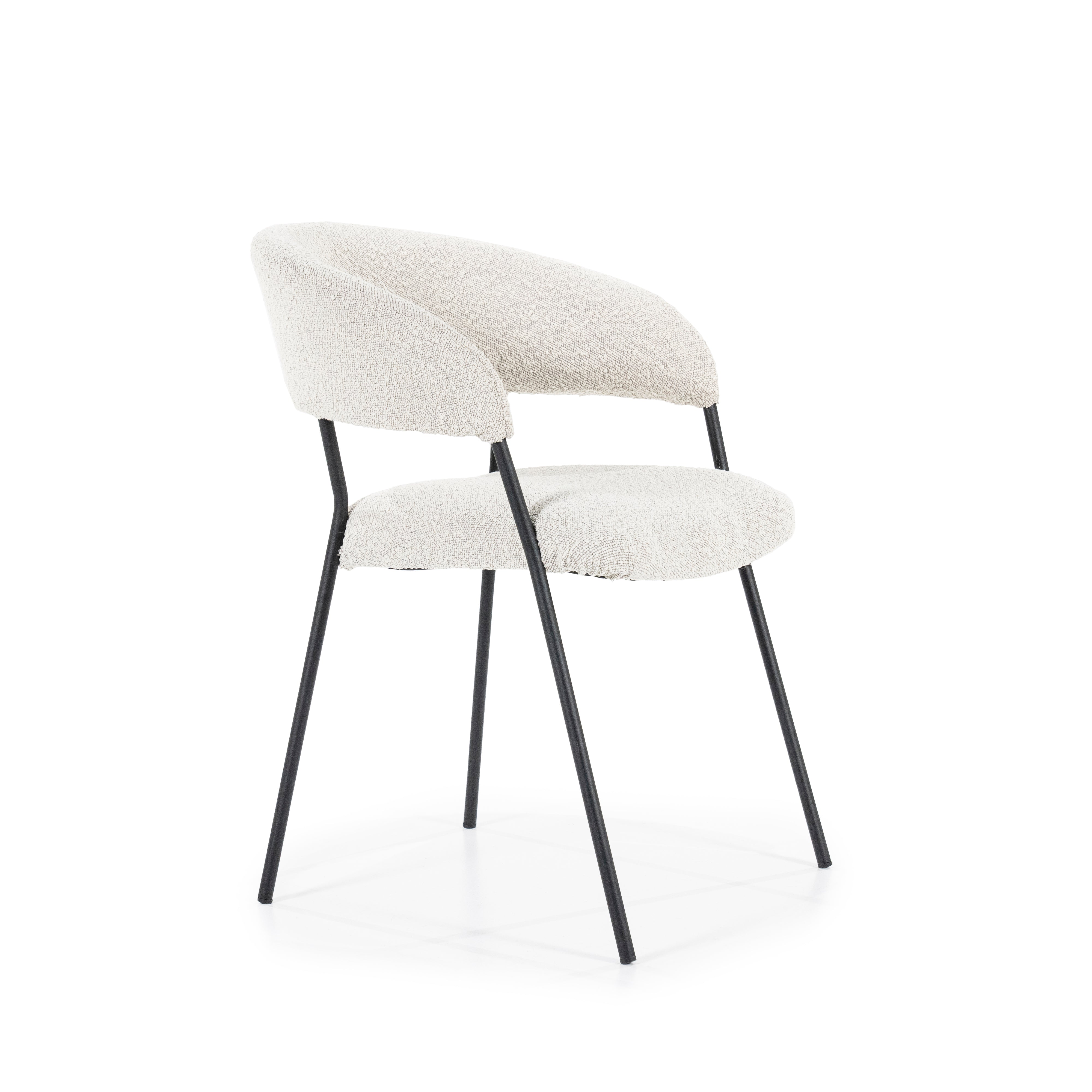 LUKA Chair Cream with Black Base