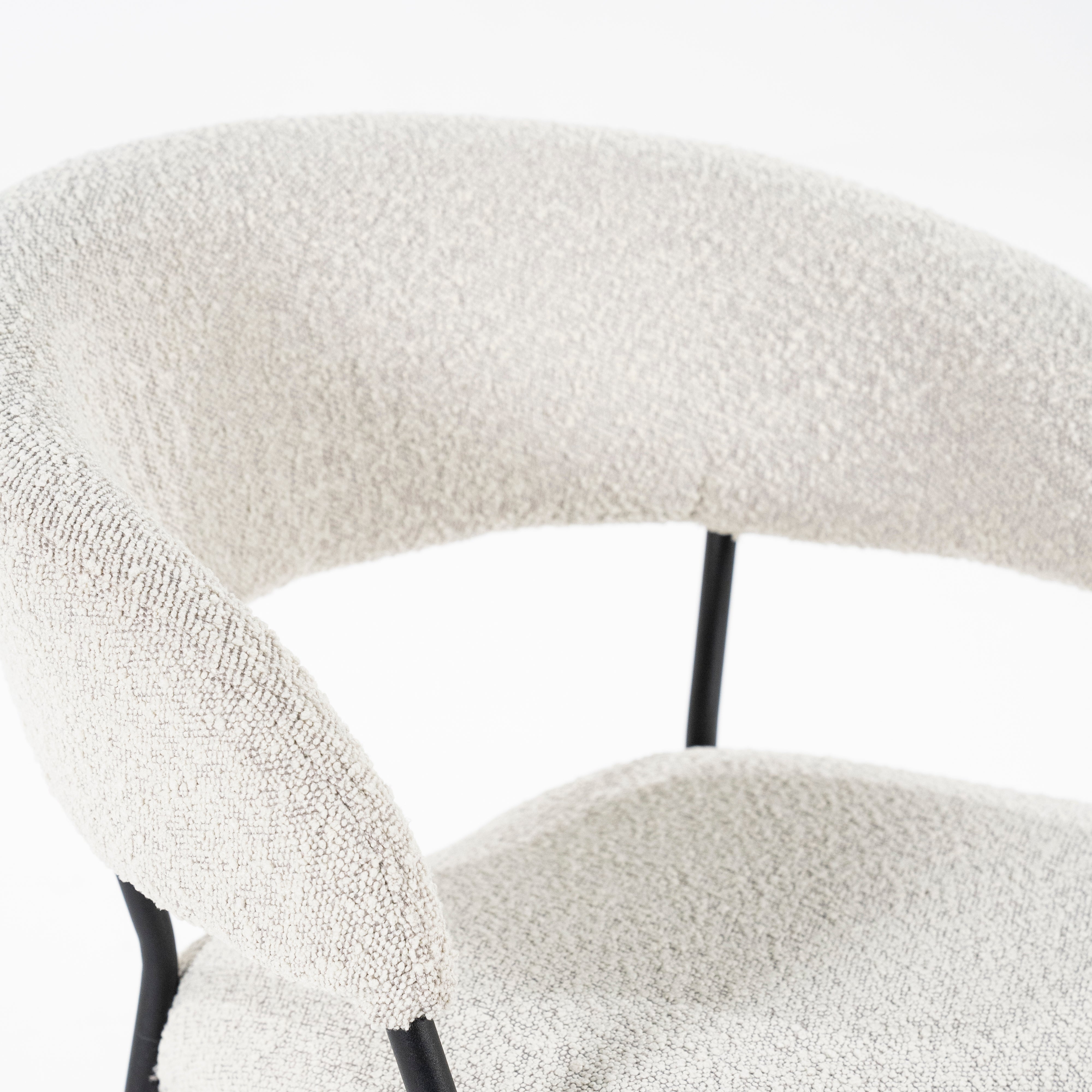 LUKA Chair Cream with Black Base