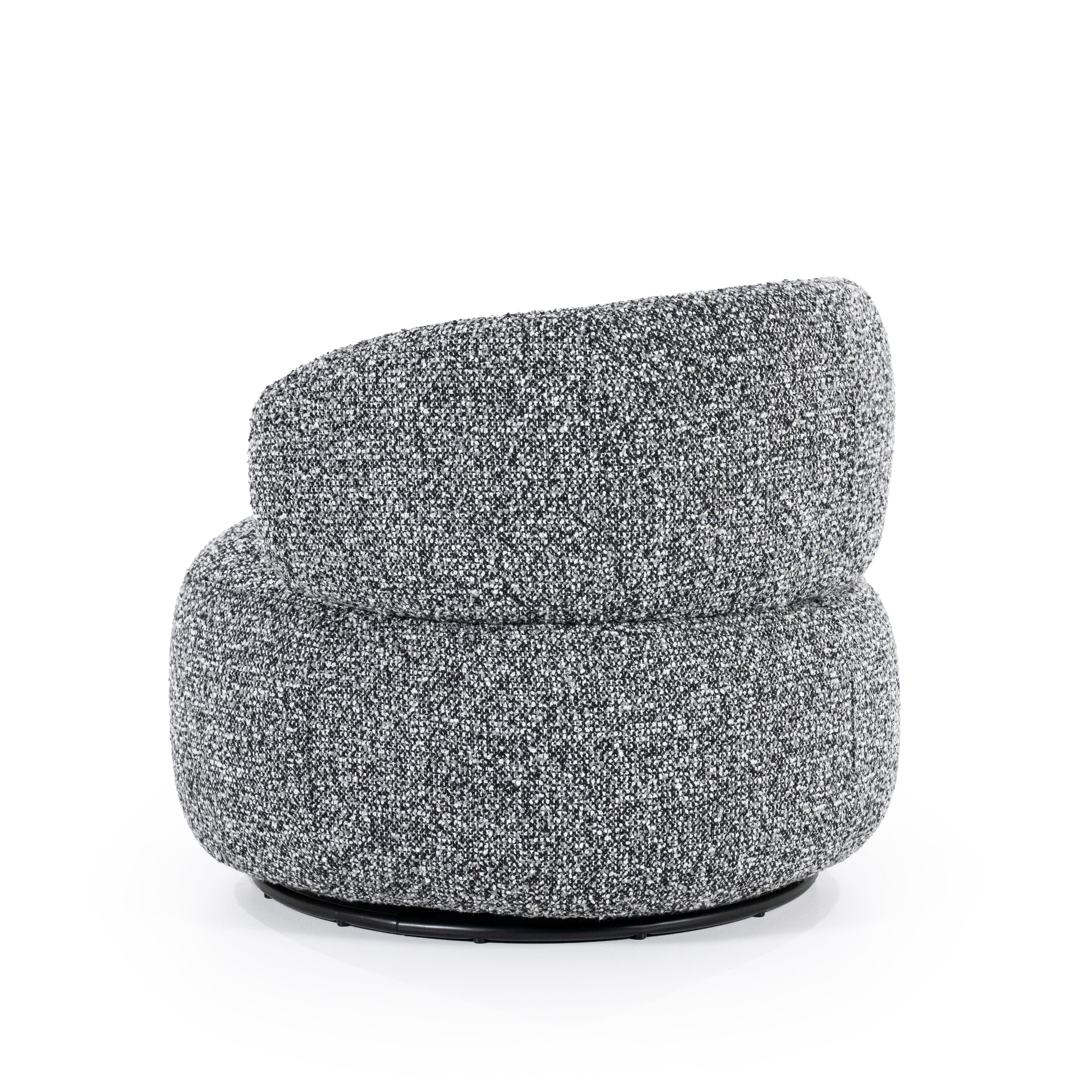 MAEVE Armchair Black-White Mélange