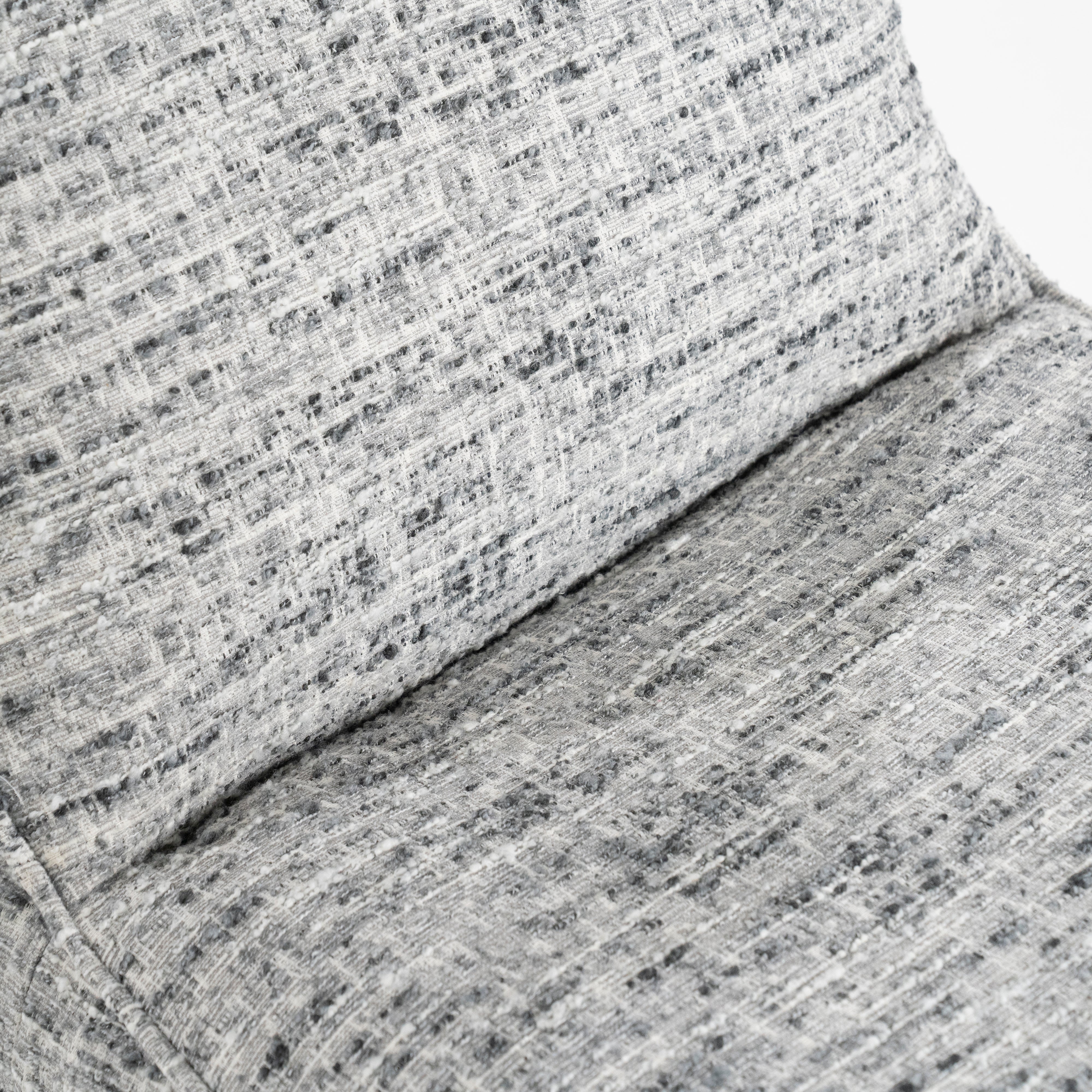 LOYS swivel armchair gray mélange