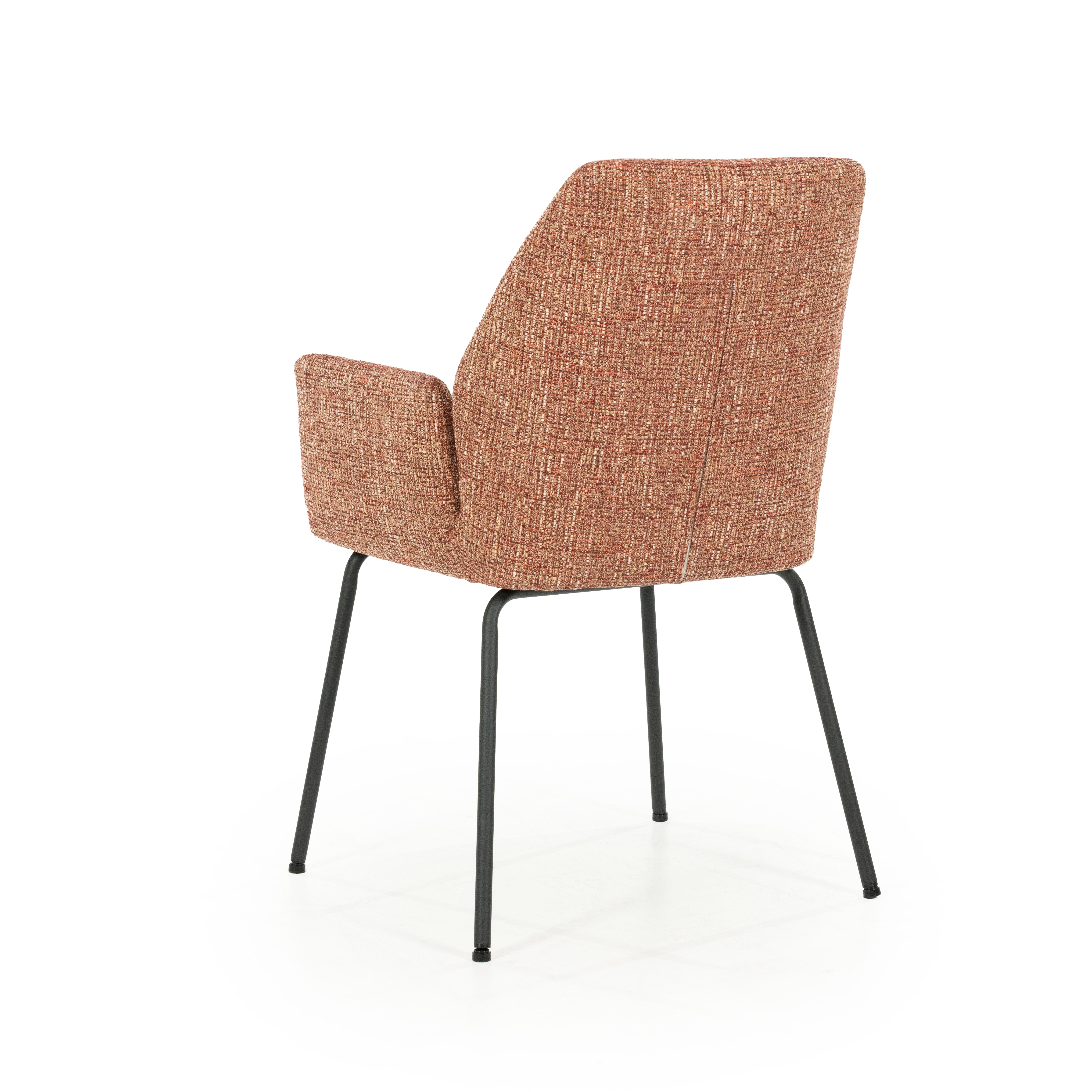 INDY chair terracotta with black base