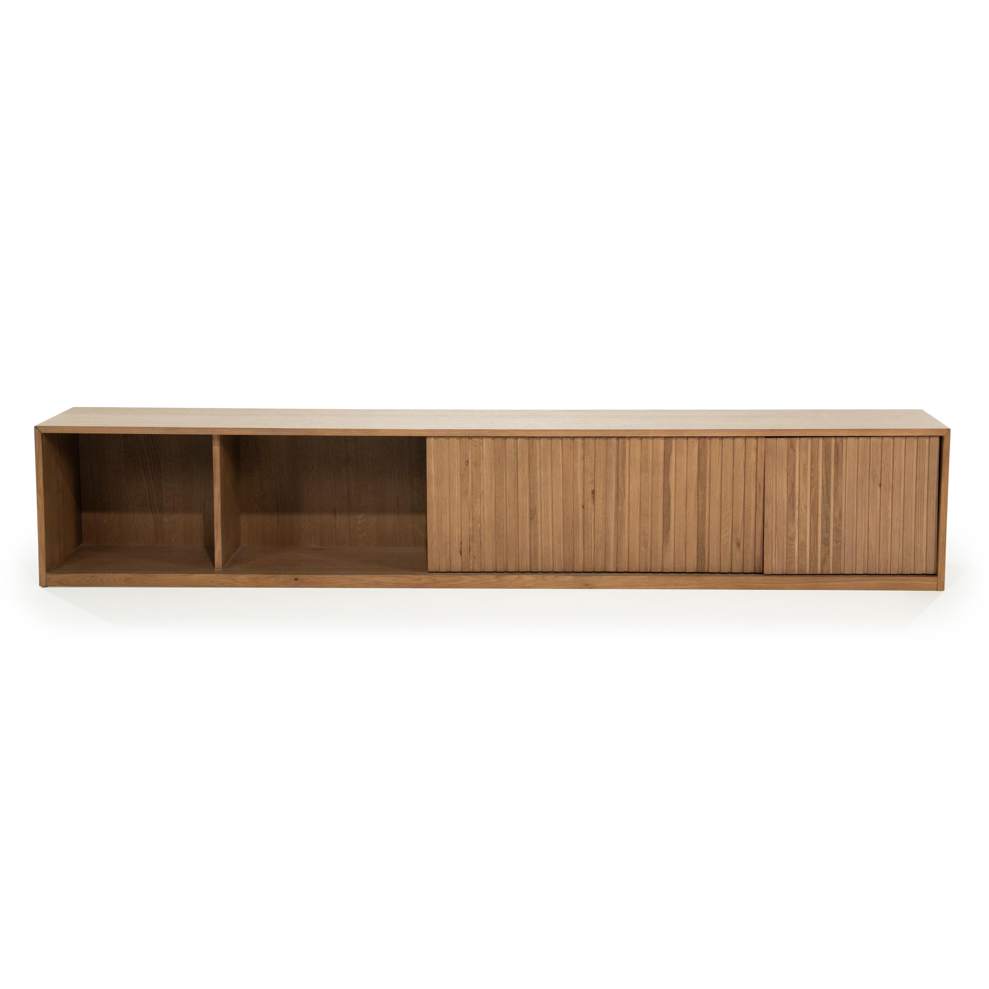 MILO TV cabinet dark oak wood
