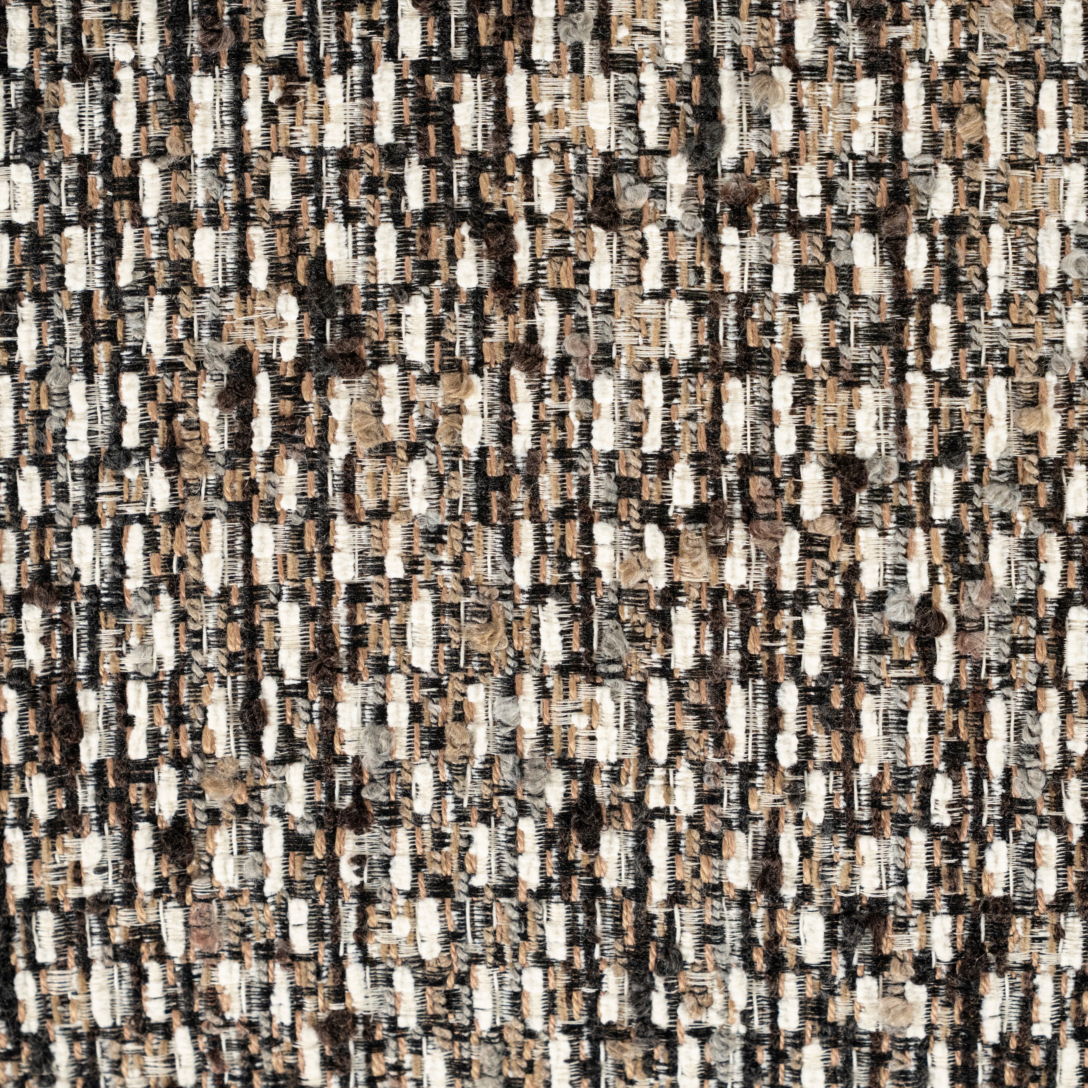 TOBIAS Chair in Gray-Brown Melange with Dark Brown Base