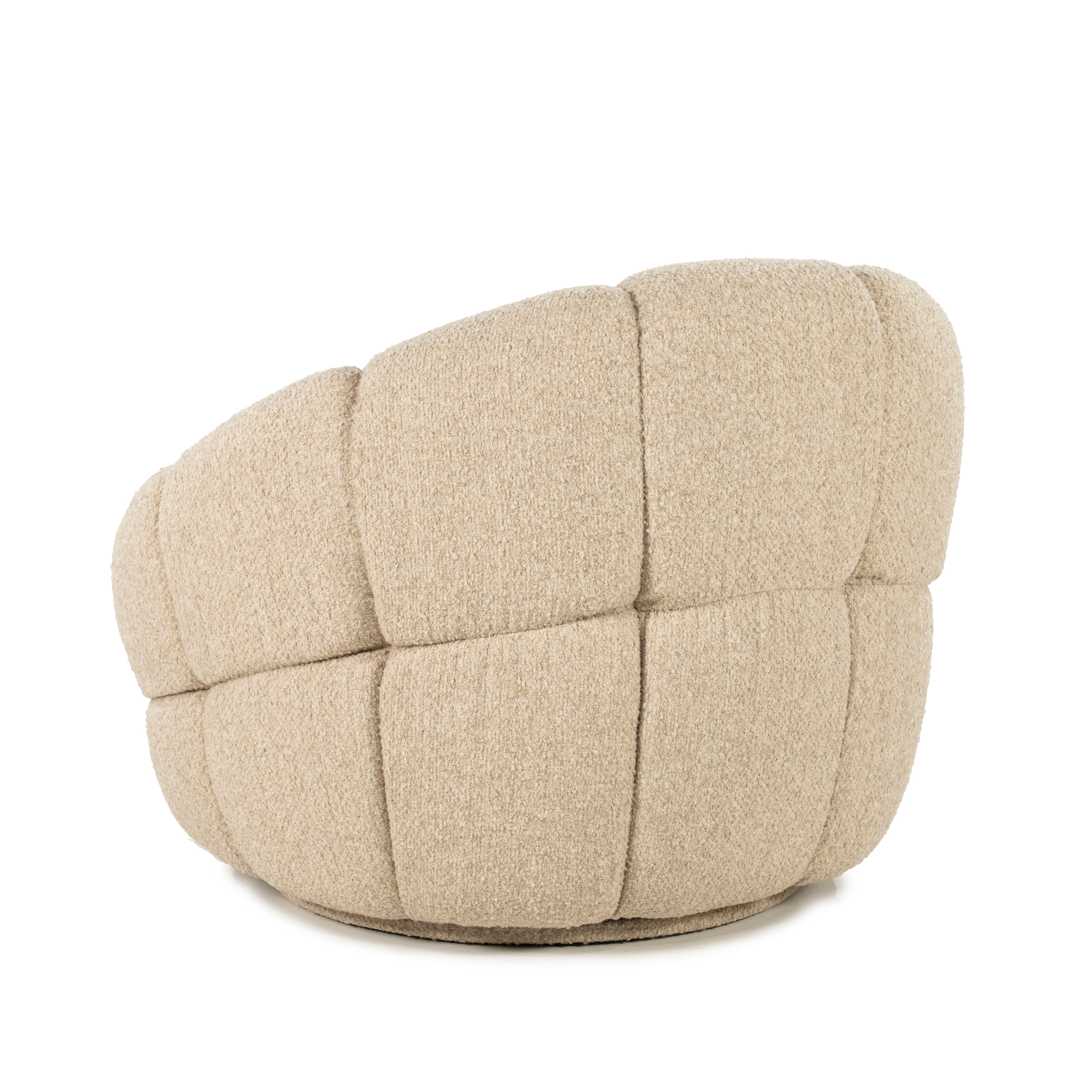 TINA Beige Swivel Armchair