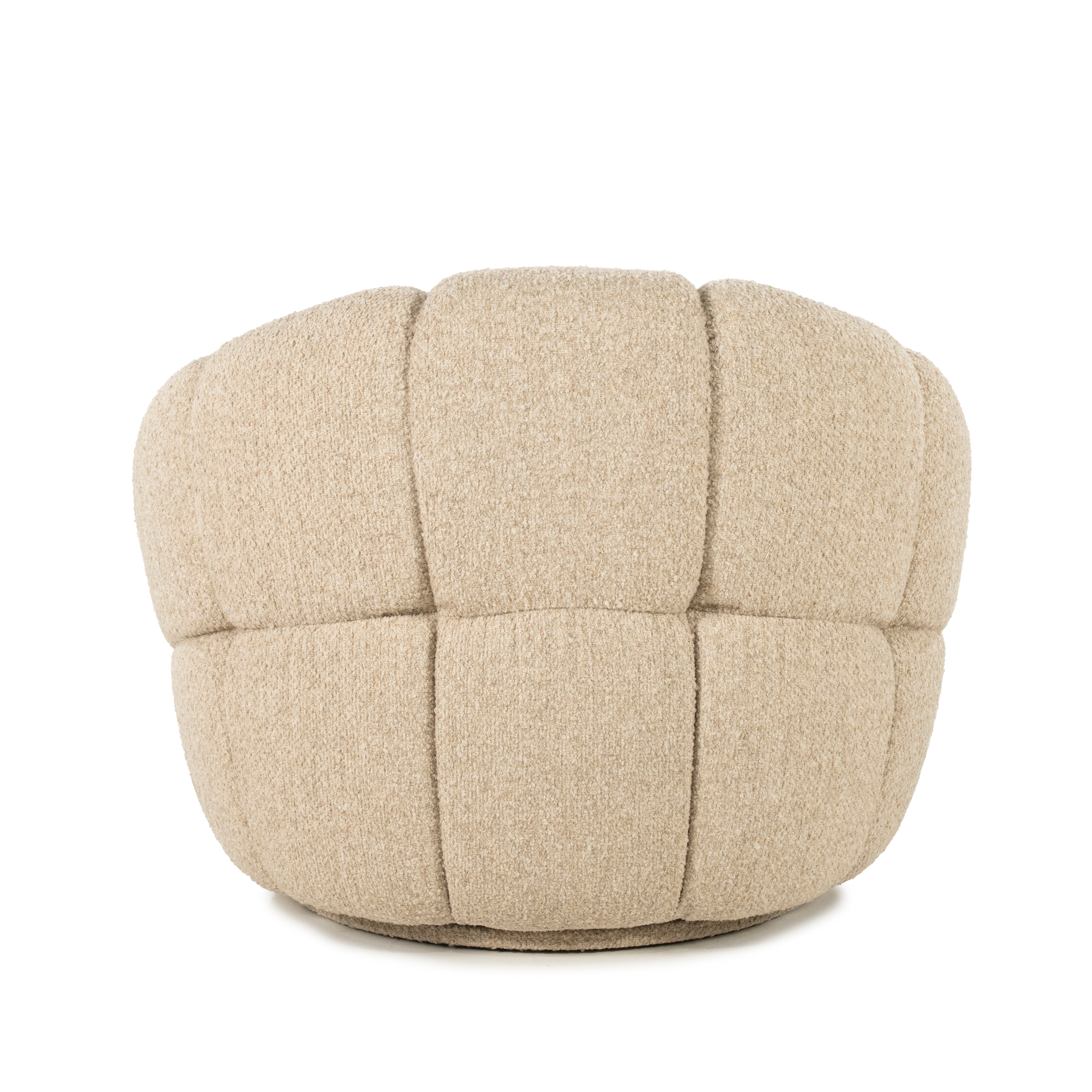 TINA Beige Swivel Armchair