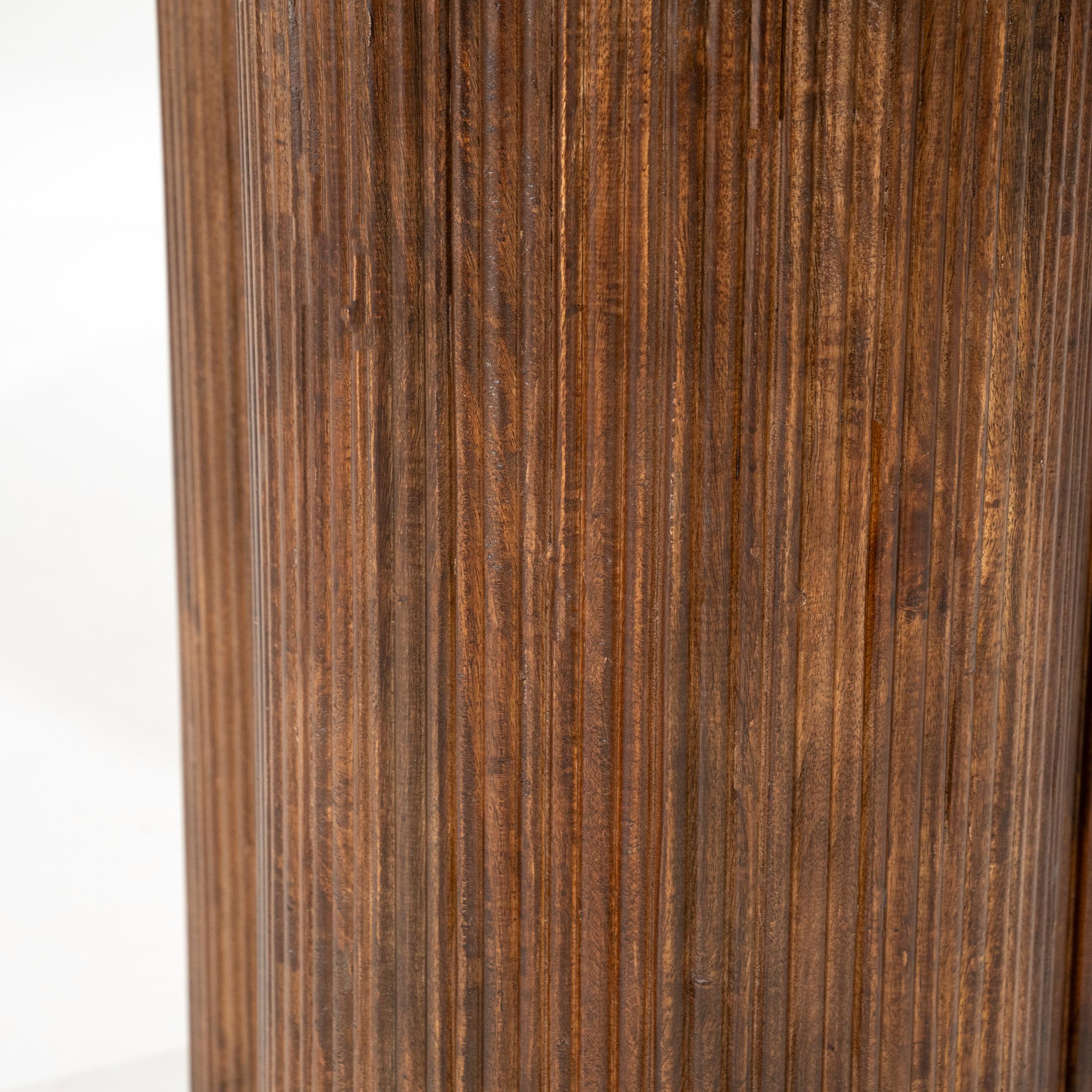 Runder Tisch XANNI aus Botticion-Marmor mit Mango-Holz