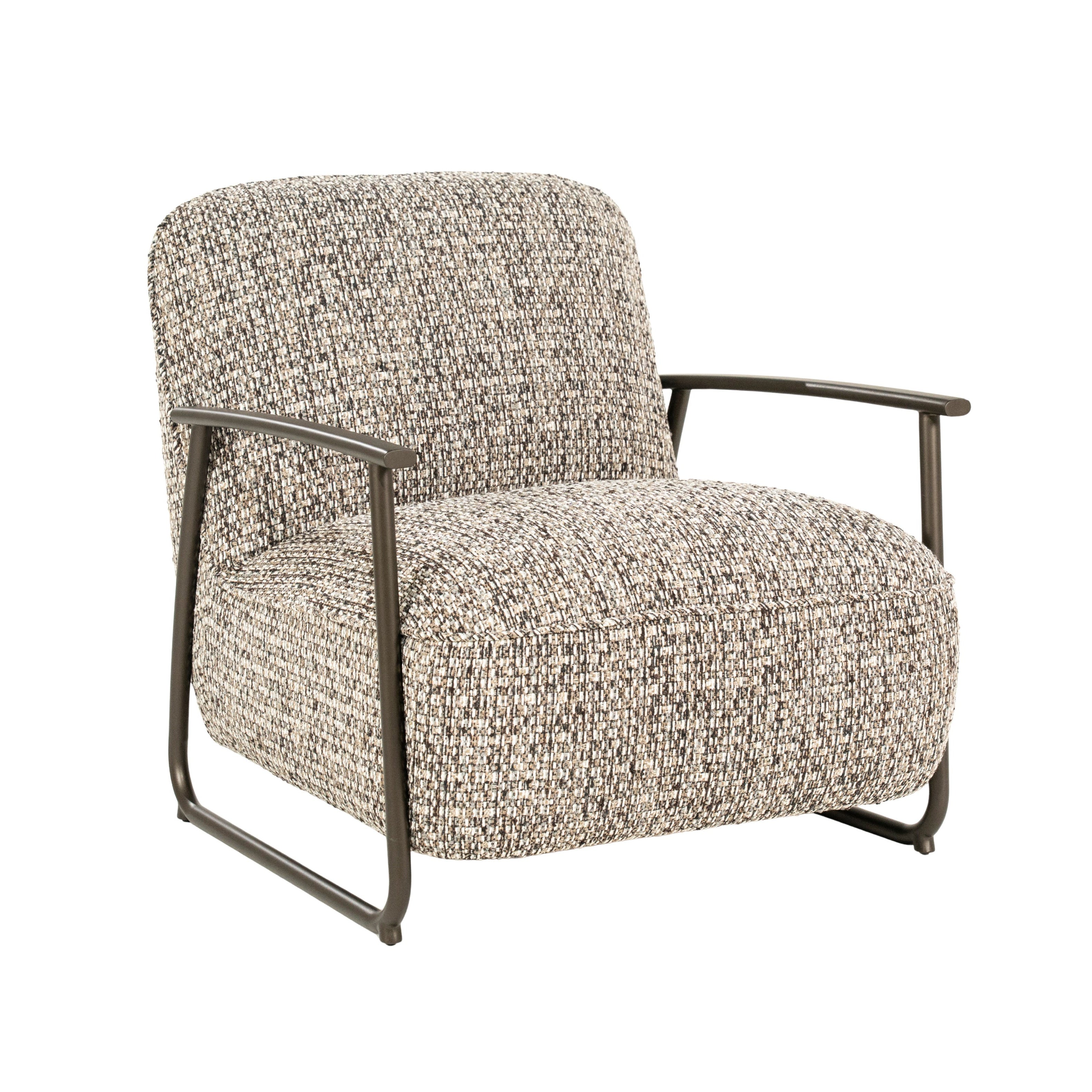 NOREL armchair in green mélange