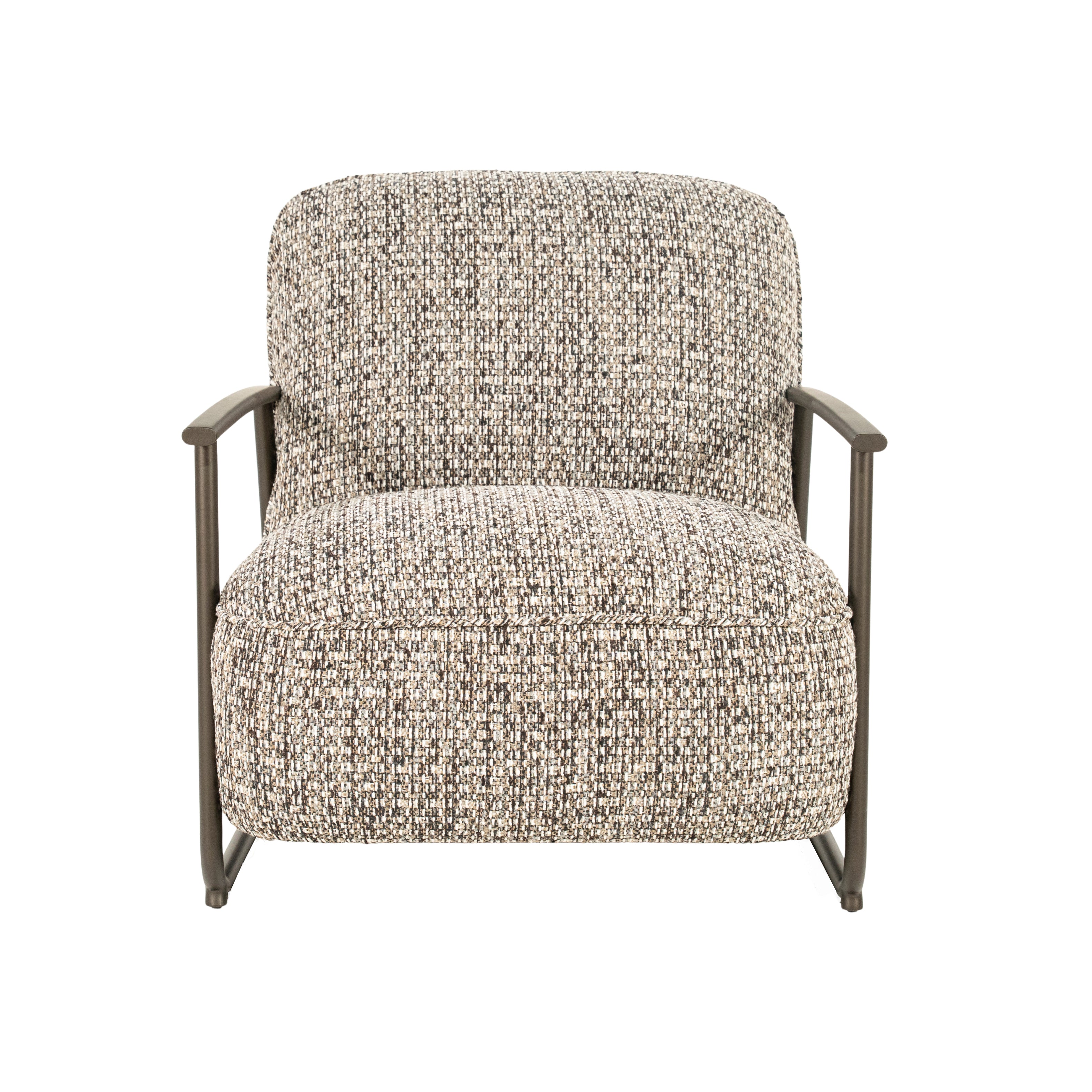 NOREL armchair in green mélange