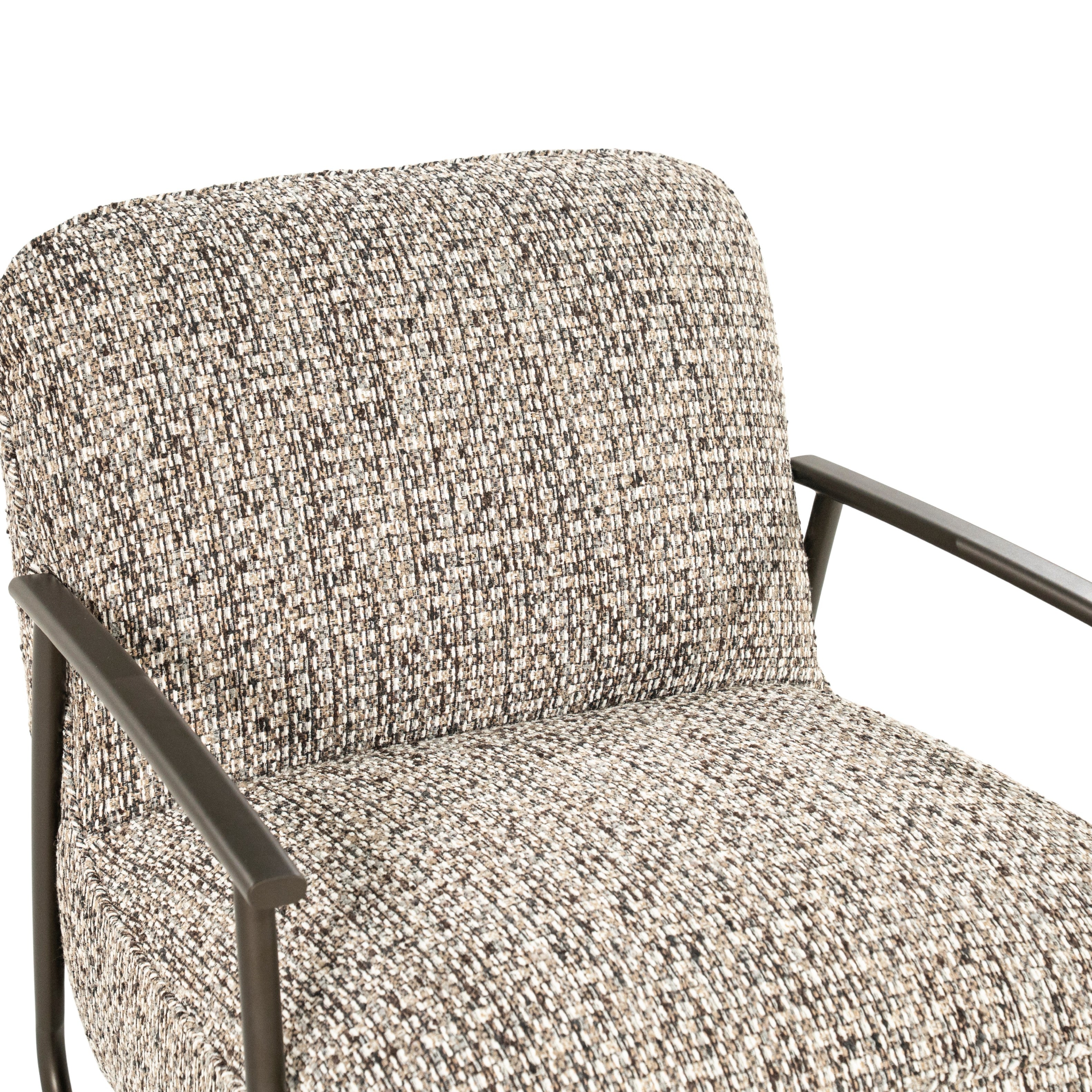 NOREL armchair in green mélange