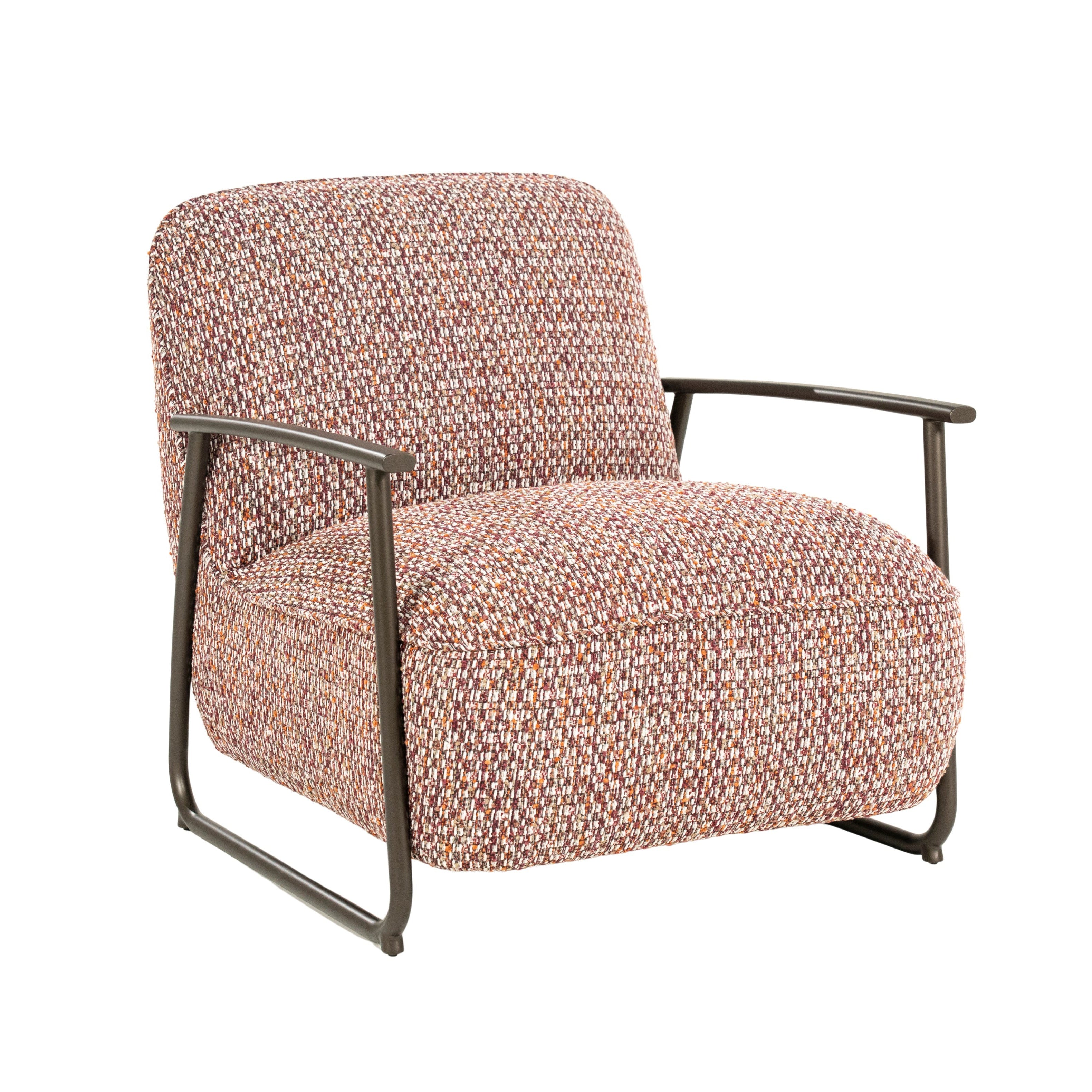 NOREL Armchair in Red Melange