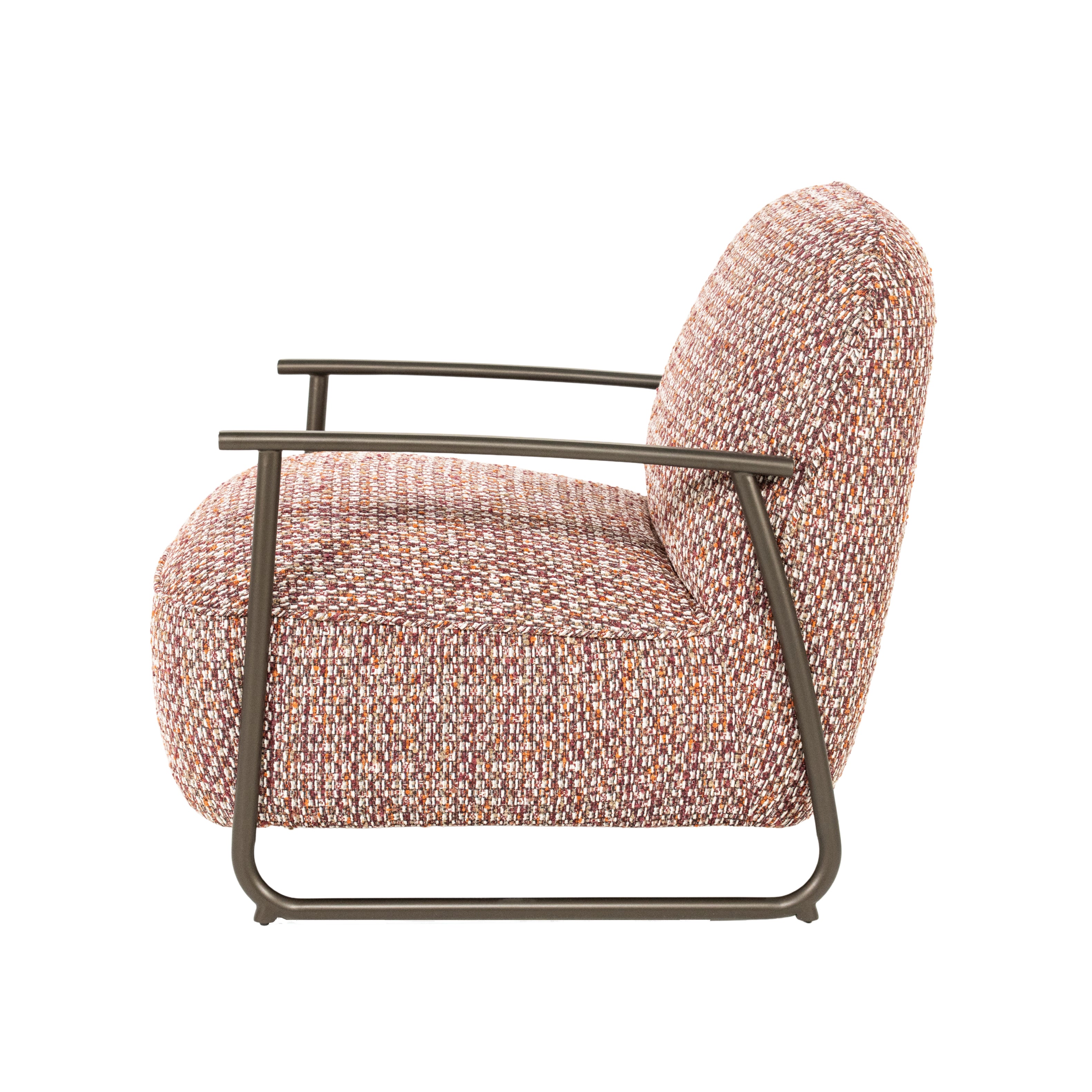NOREL Armchair in Red Melange