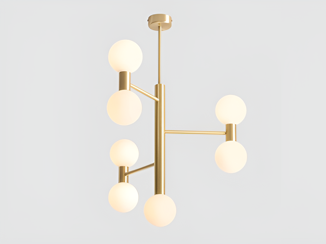 Brass flare ceiling lamp