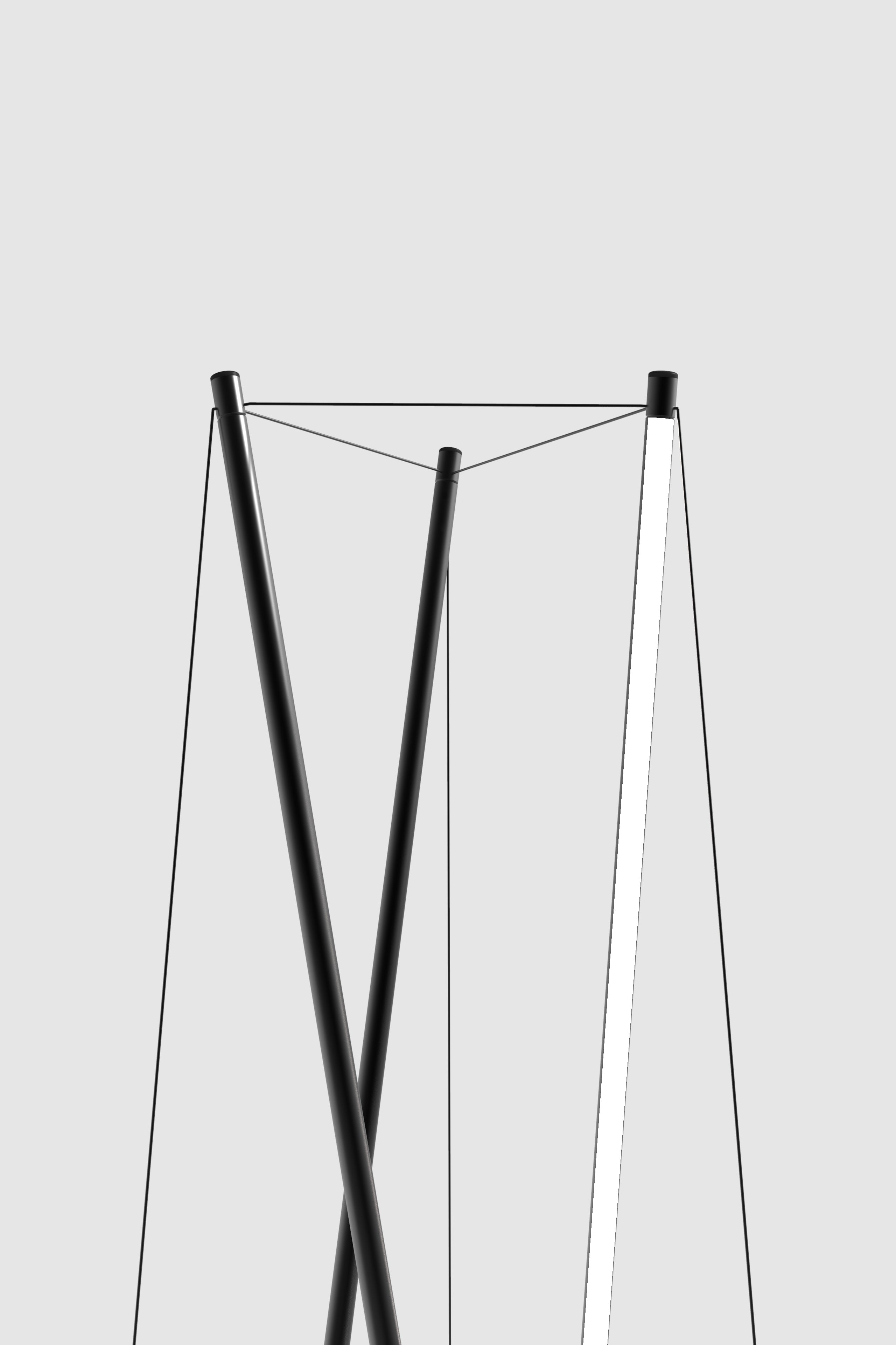 TENSO Black Floor Lamp