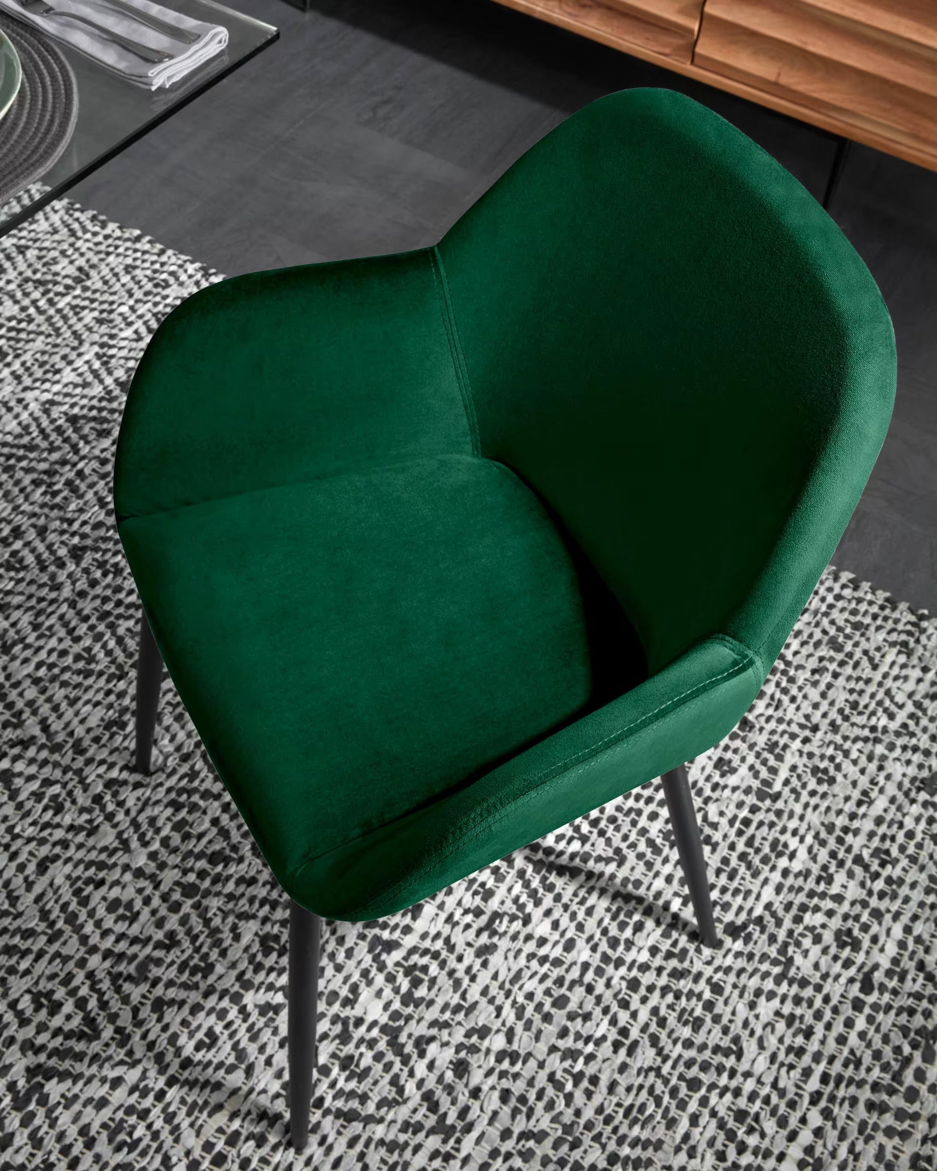 KONNA chair green velvet