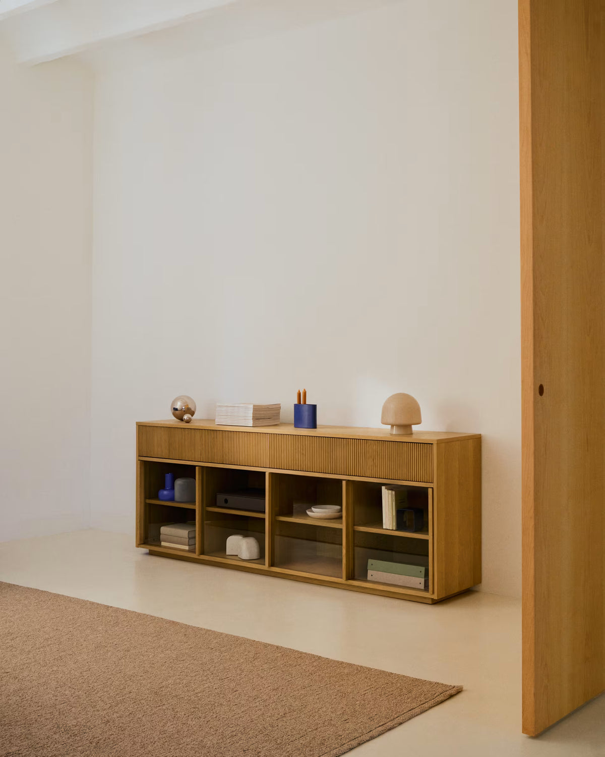HELVINE Oak Veneer Sideboard