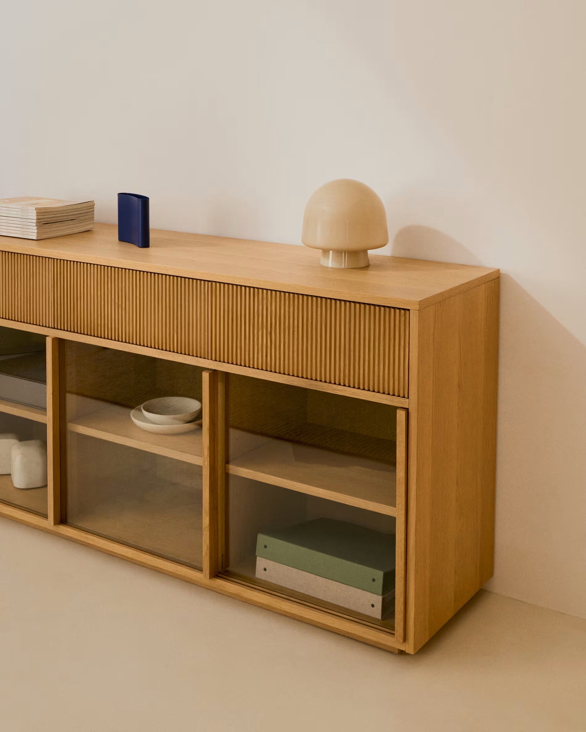 Helvine Oak Veneer Sideboard