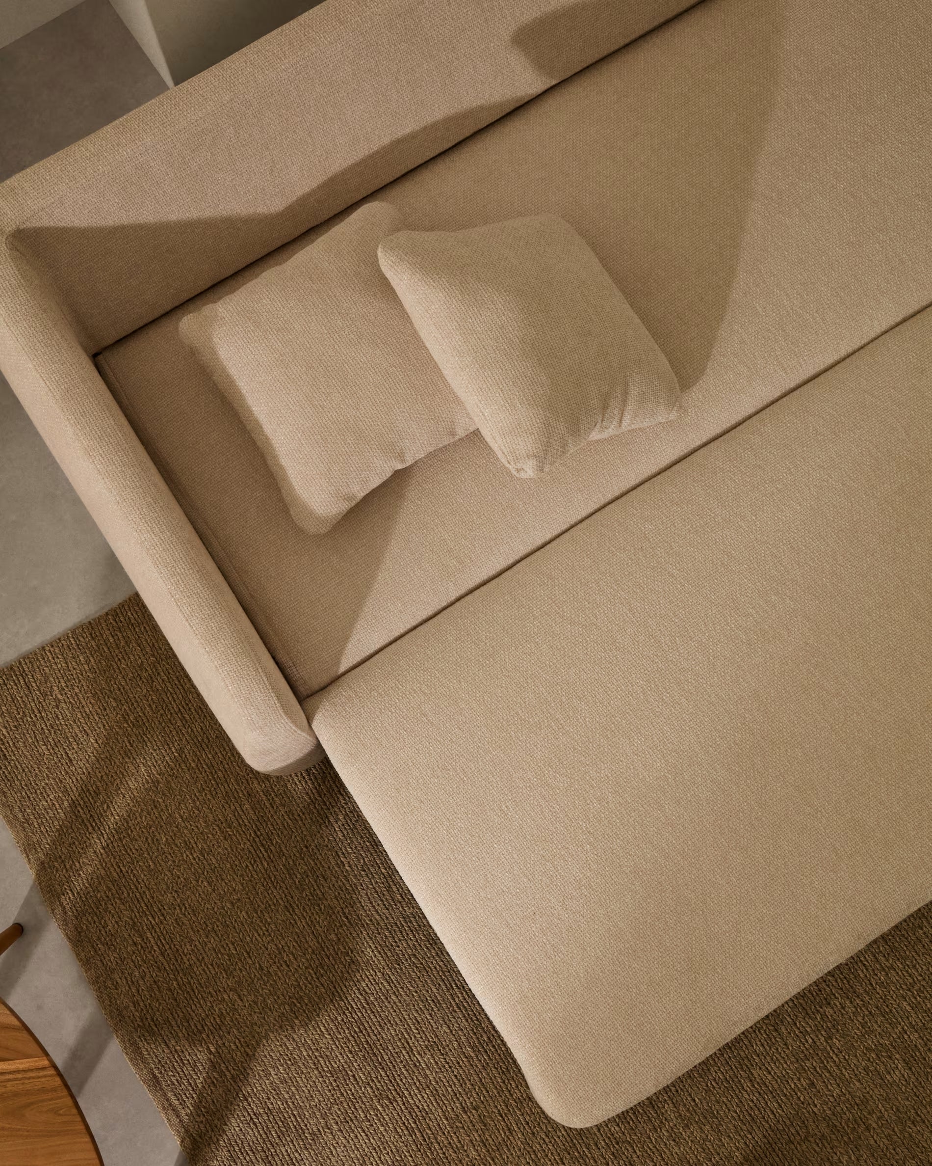 Klappsofa von 3-Personen Écru Laira