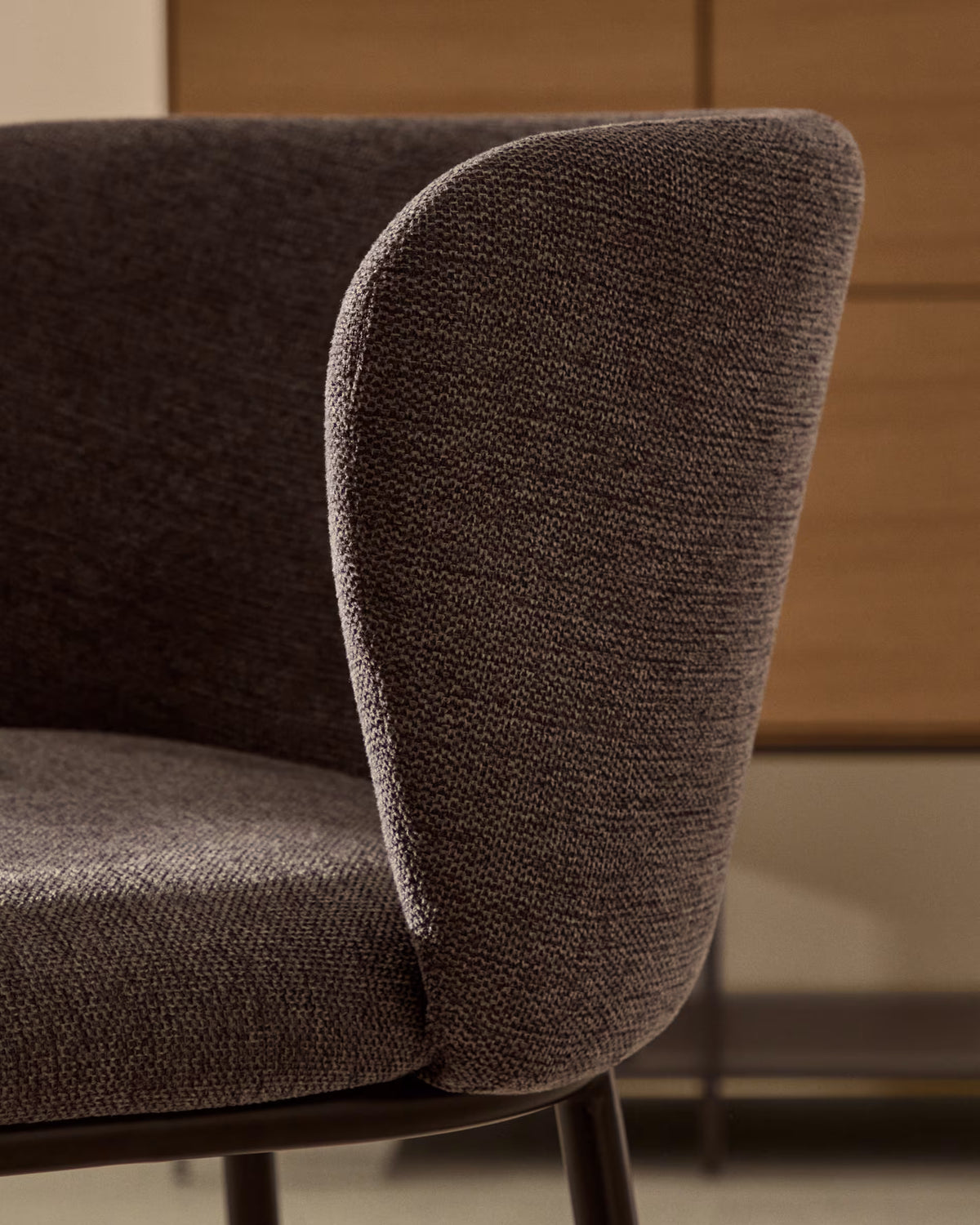 Ciselia bar chair dark gray